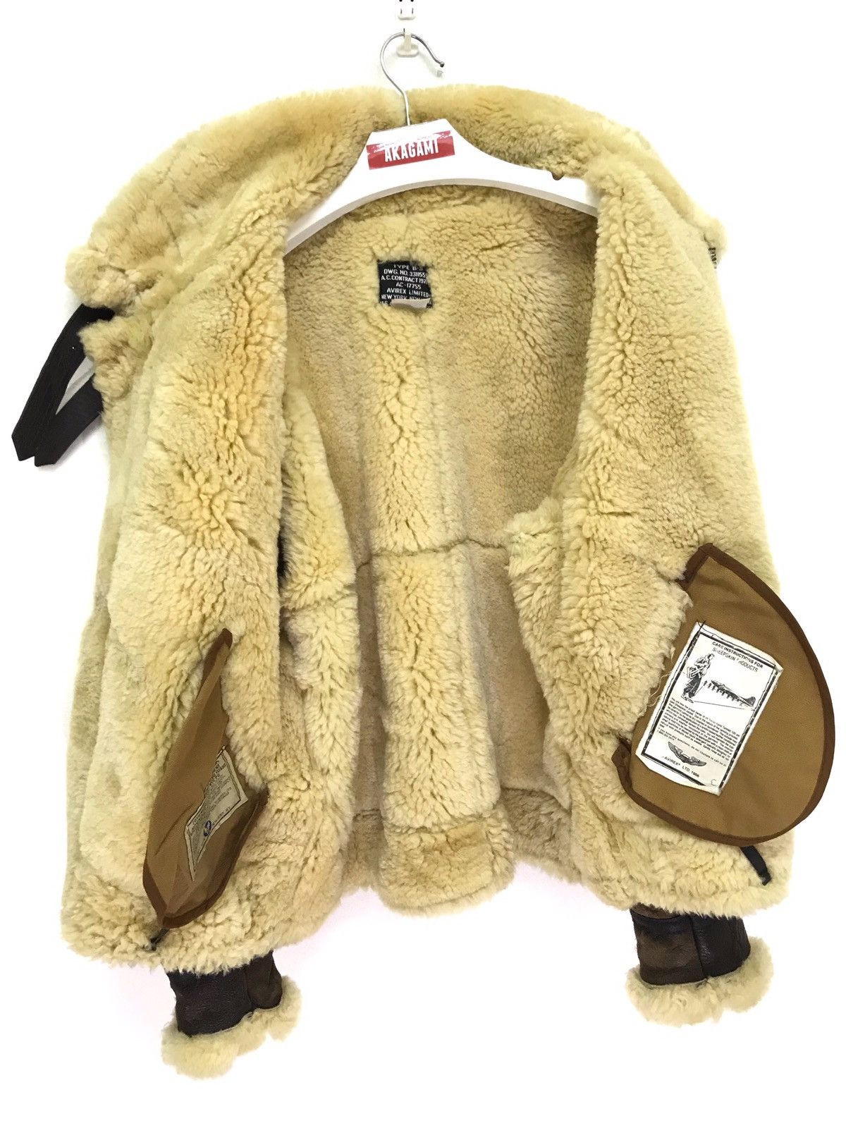 Avirex 🛩Rare Vtg 80s Avirex Type B3 Jacket Shearling Made in USA Size US M / EU 48-50 / 2 - 5 Thumbnail