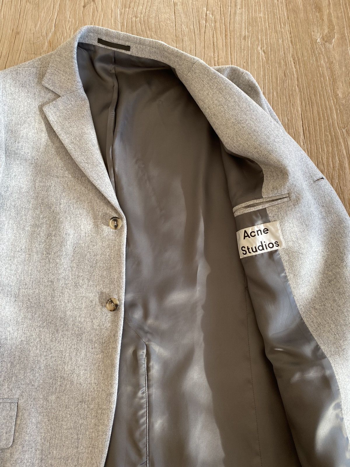 Acne Studios Lund Wool Flannel Blazer Size 50R - 2 Thumbnail