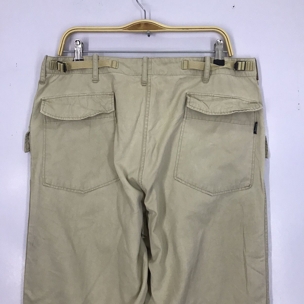 Avirex BROWN KHAKI AVIREX CARGO POCKET BAGGY PANTS Size US 32 / EU 48 - 5 Thumbnail