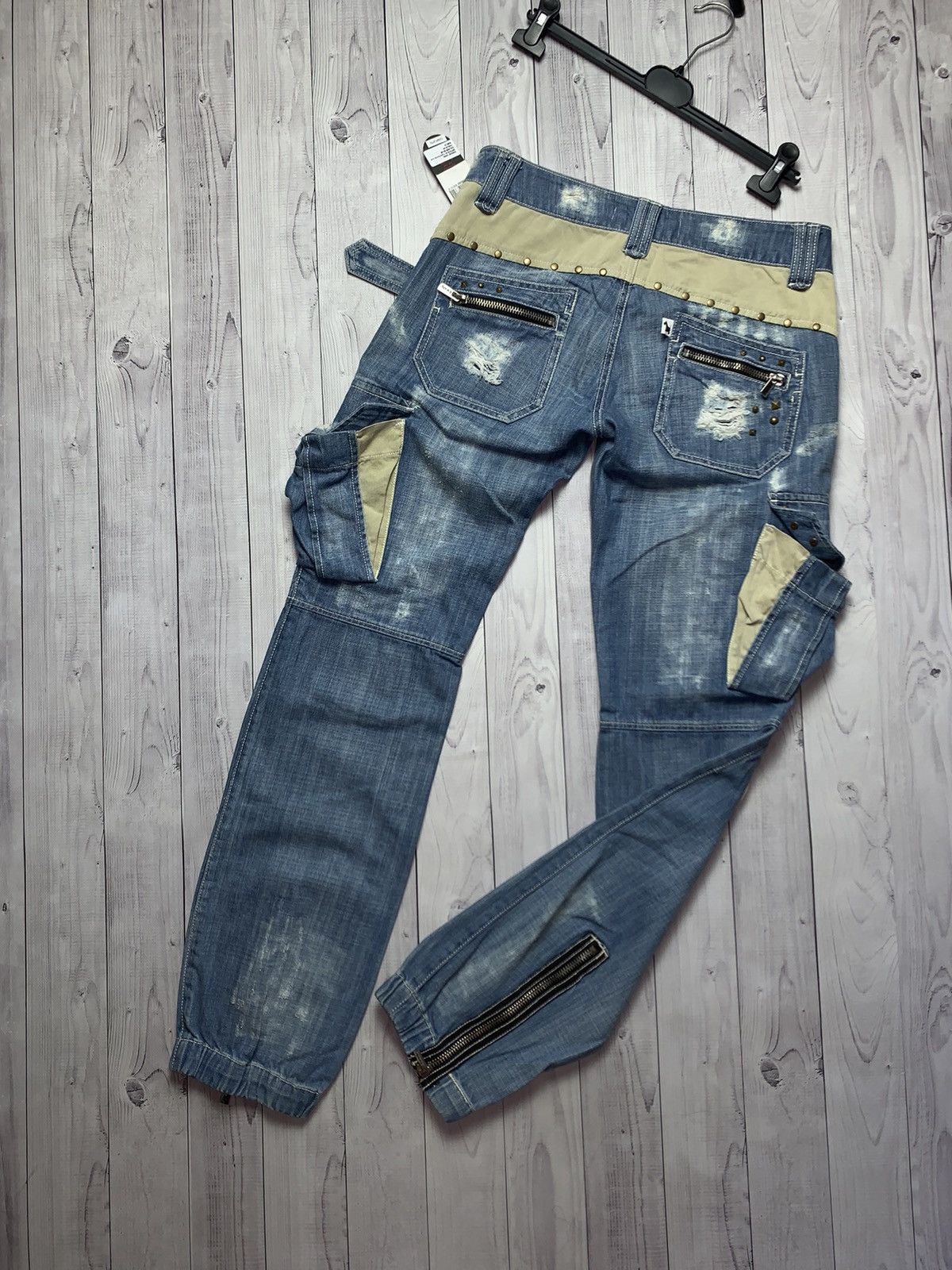 Vintage Radley denim multi pocket rare distressed size 32