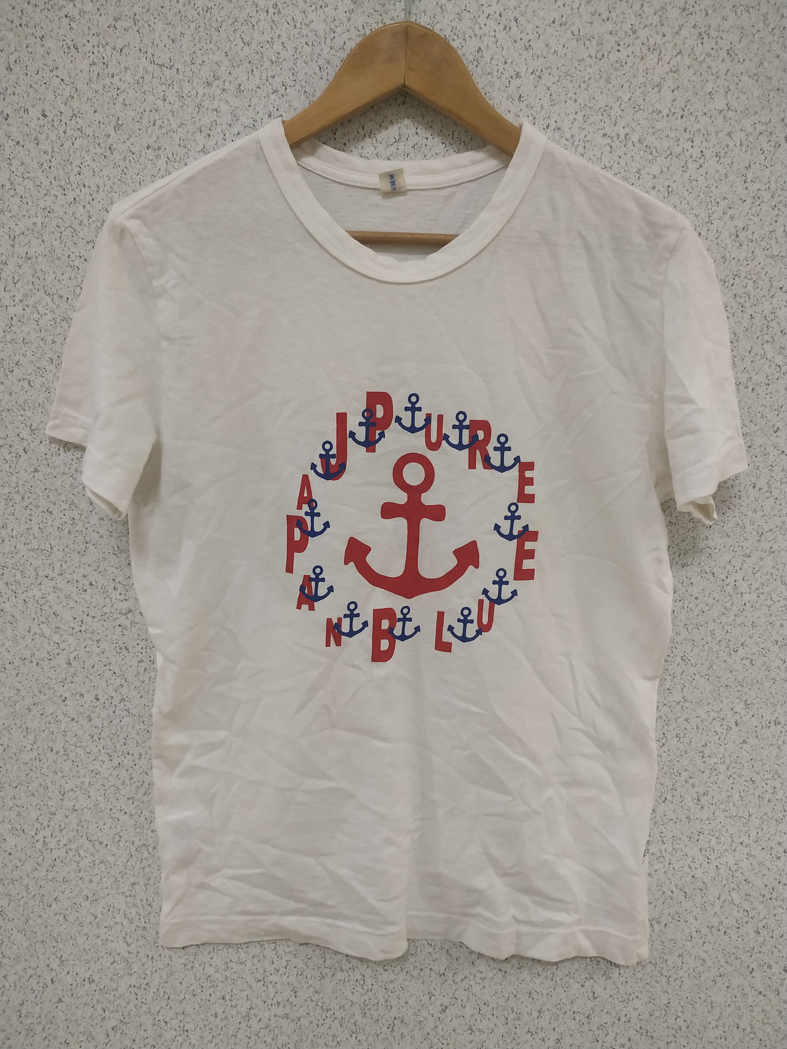 Japanese Brand × Pure Blue Japan Pure Blue Japan Short Sleeve T-shirt Made in Japan Size US M / EU 48-50 / 2 - 1 Thumbnail