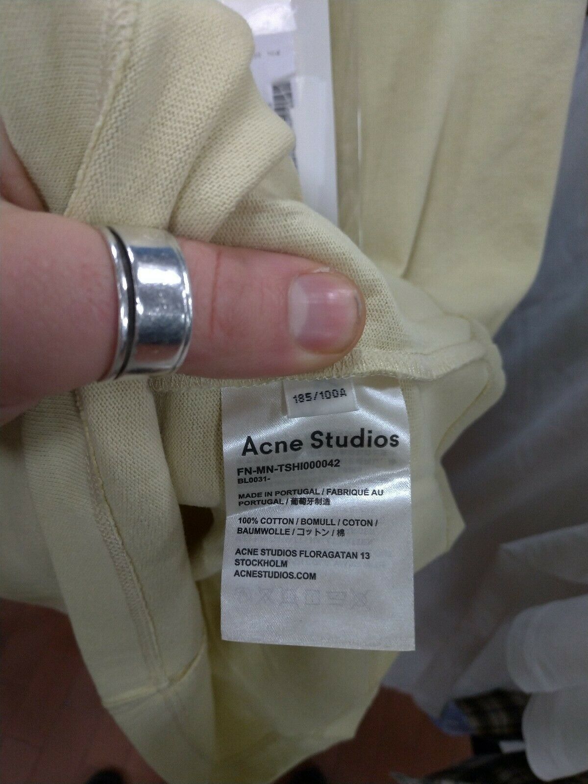 Acne Studios FN-MN-TSHI00042 LS T in Oat Beige Size US S / EU 44-46 / 1 - 8 Thumbnail