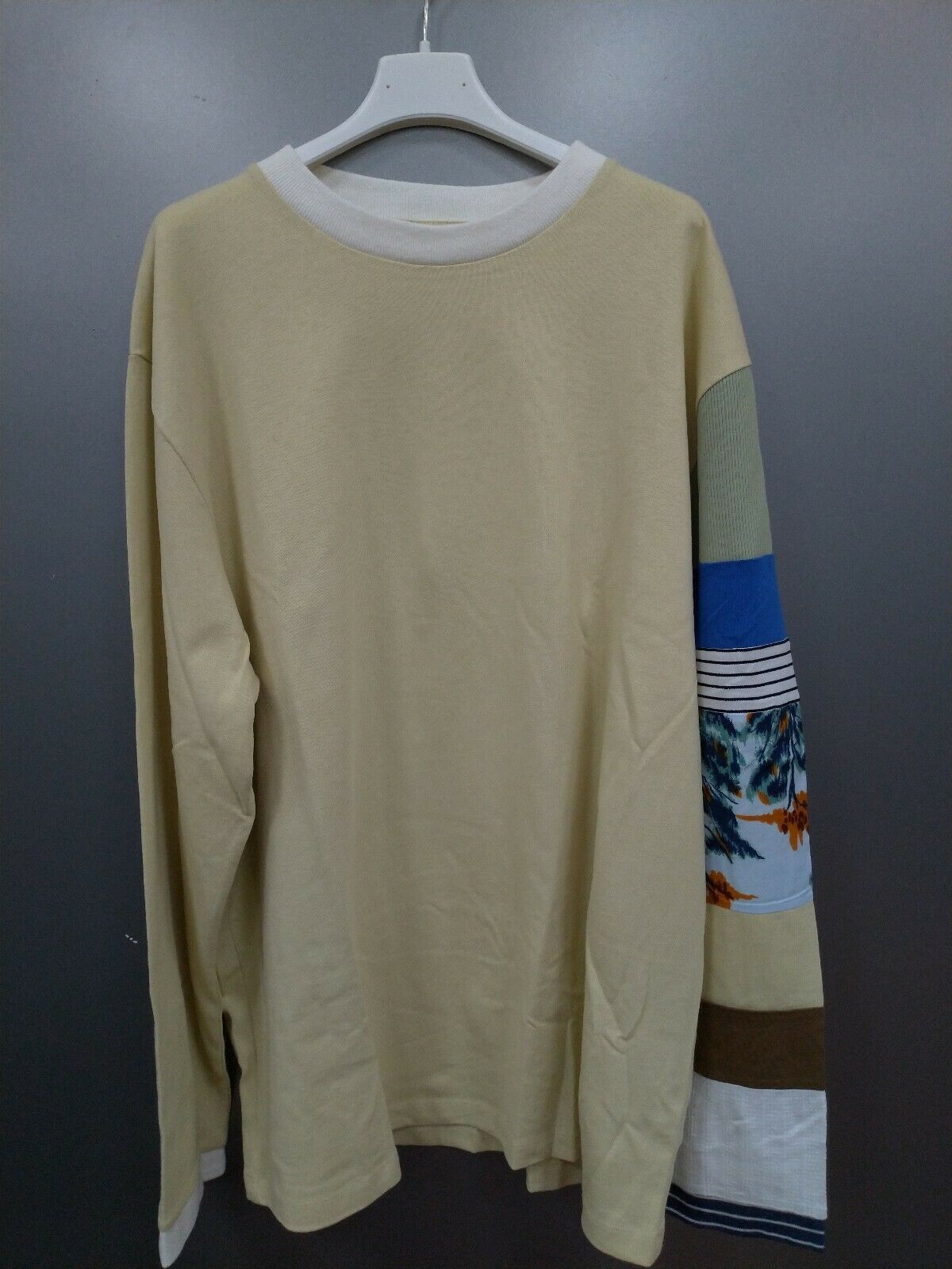 image of Acne Studios Fn-Mn-Tshi00042 Long sleeve T In Oat Beige, Men's (Size Small)