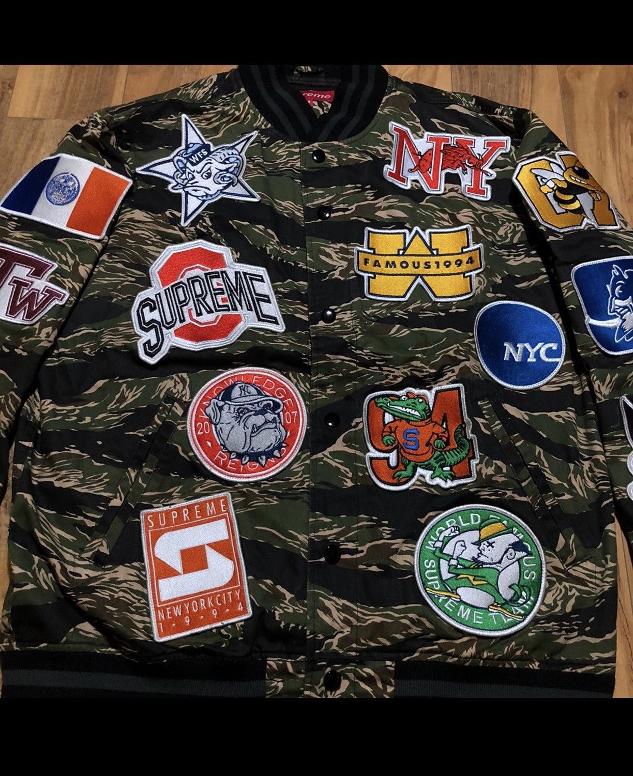 Supreme Supreme NCAA 2007 Tiger Camo Varsity Size US M / EU 48-50 / 2 - 3 Thumbnail