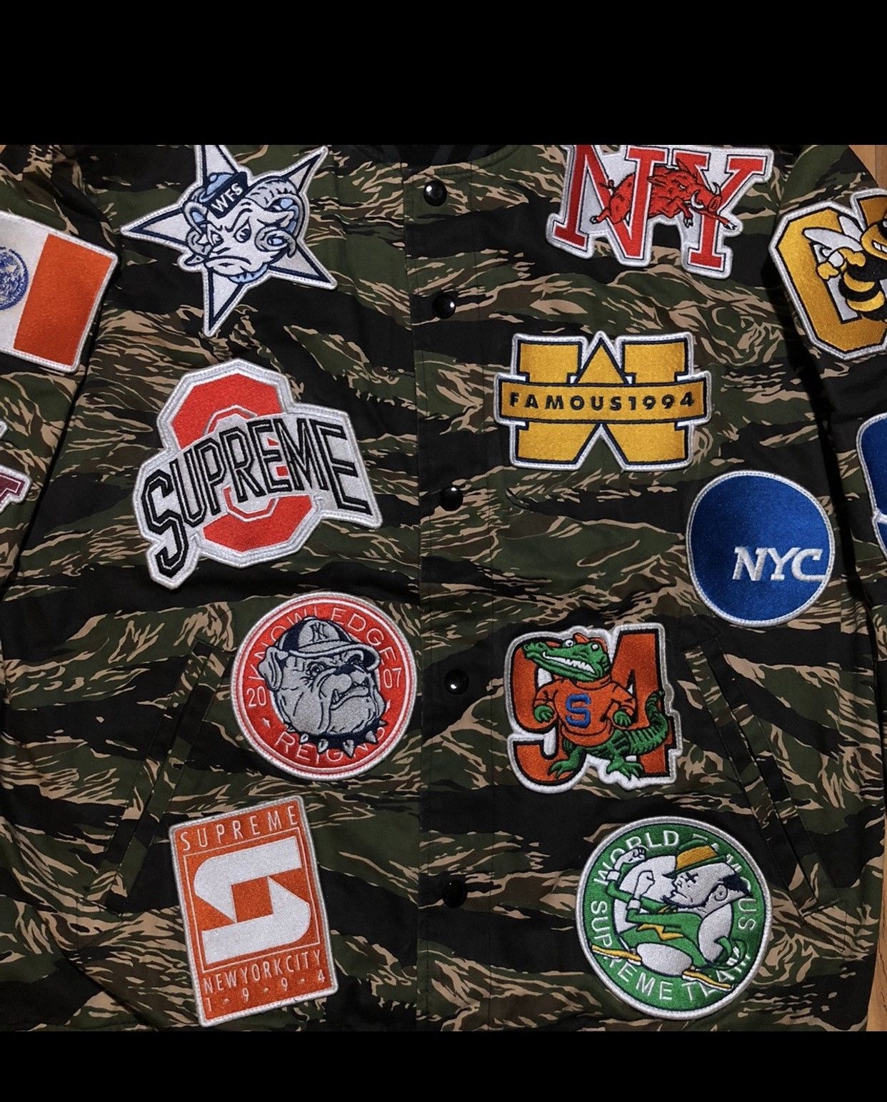 Supreme Supreme NCAA 2007 Tiger Camo Varsity Size US M / EU 48-50 / 2 - 7 Thumbnail