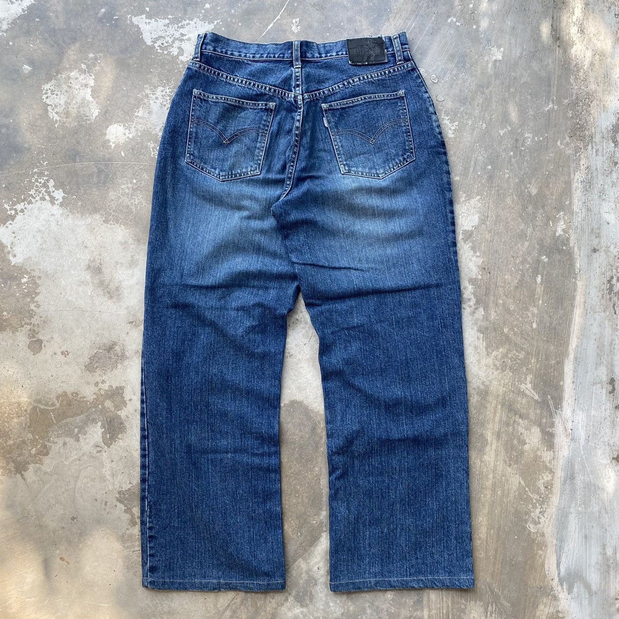 Levi's Vintage 1997 Levi’s Silvertab Blue Denim Loose Jeans Size US 32 / EU 48 - 2 Thumbnail