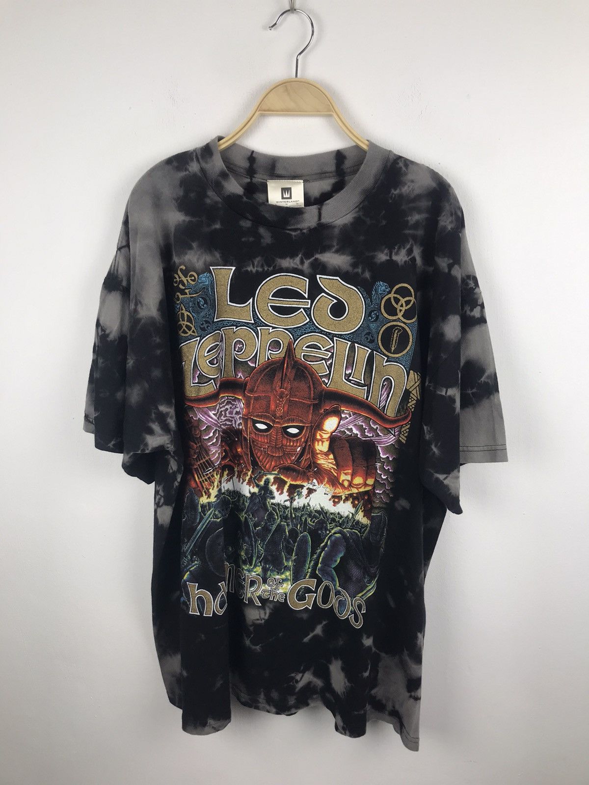 Band Tees Vintage 1999 Led Zeppelin Hammer Of The Gods Deadstock Shirt Size US XL / EU 56 / 4 - 1 Thumbnail