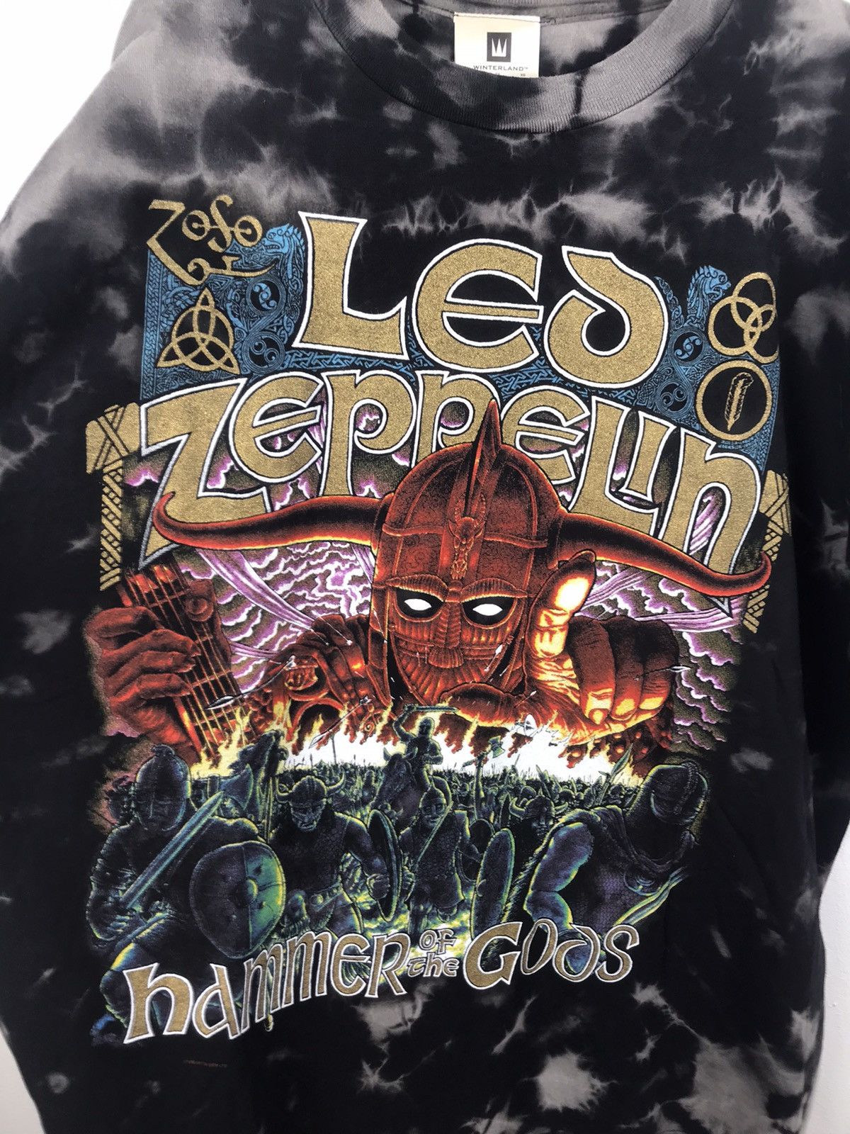 Band Tees Vintage 1999 Led Zeppelin Hammer Of The Gods Deadstock Shirt Size US XL / EU 56 / 4 - 3 Thumbnail