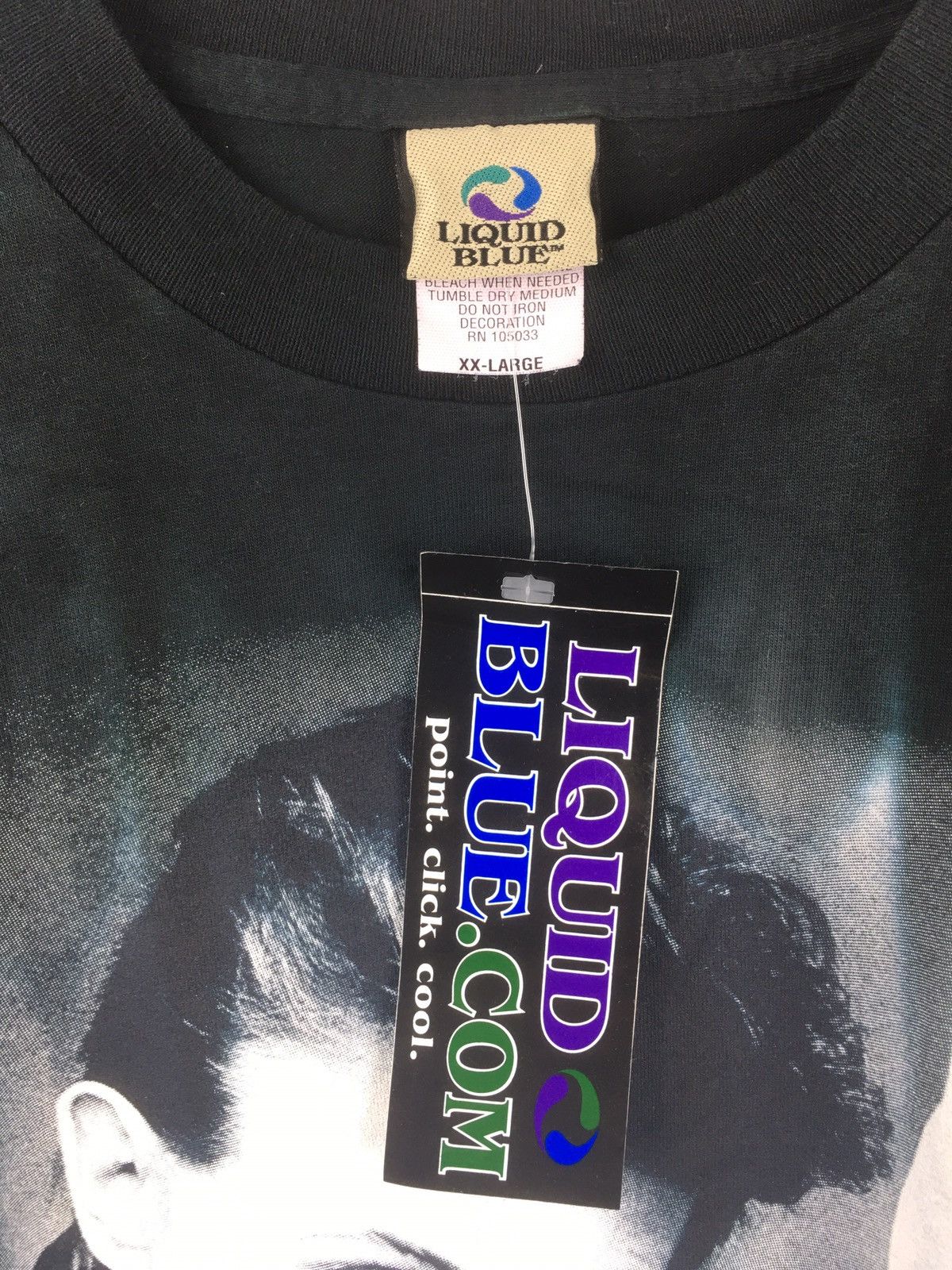 Band Tees Vintage David Bowie Liqiud Blue Size US XXL / EU 58 / 5 - 8 Thumbnail