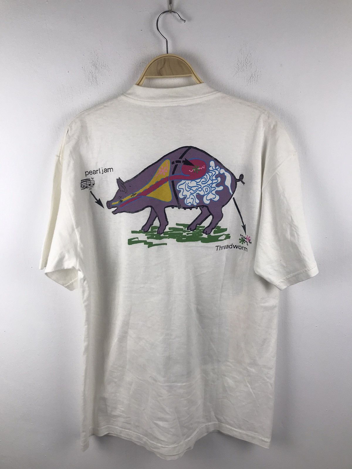 Band Tees Vintage Pearl Jam Threadworm Size US L / EU 52-54 / 3 - 2 Thumbnail
