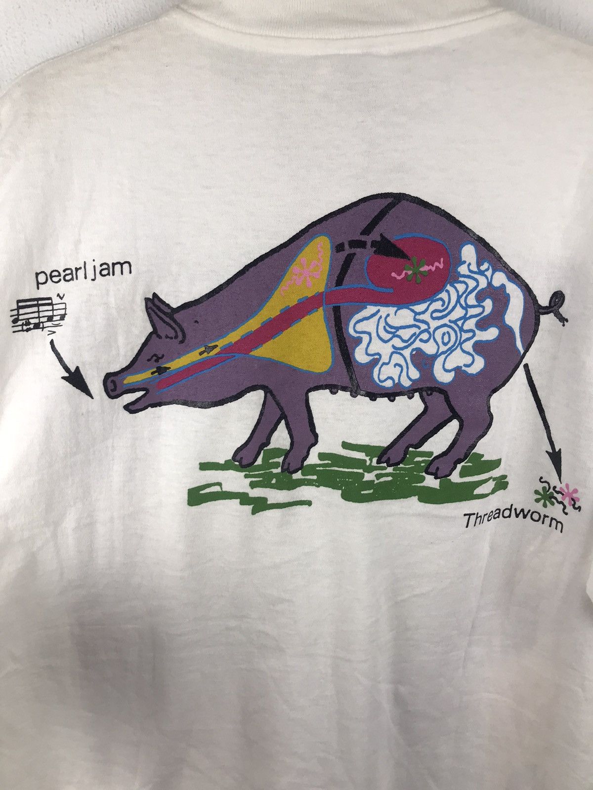 Band Tees Vintage Pearl Jam Threadworm Size US L / EU 52-54 / 3 - 5 Thumbnail