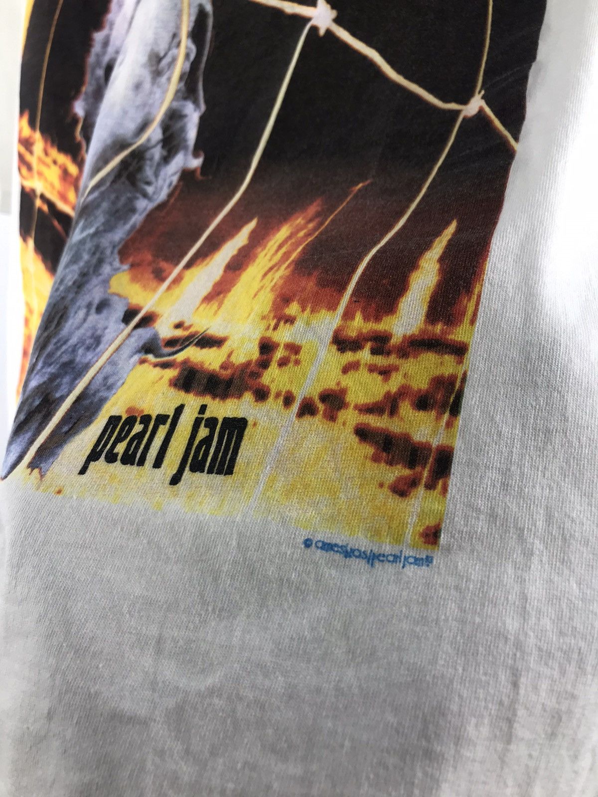 Band Tees Vintage Pearl Jam Threadworm Size US L / EU 52-54 / 3 - 4 Thumbnail