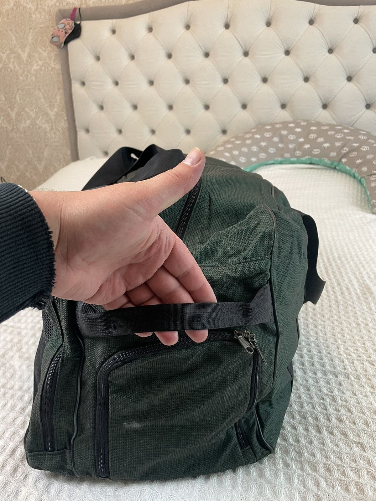 Nike × Vintage Vintage Nike Big Swoosh Travel Bag Y2K Size ONE SIZE - 3 Thumbnail