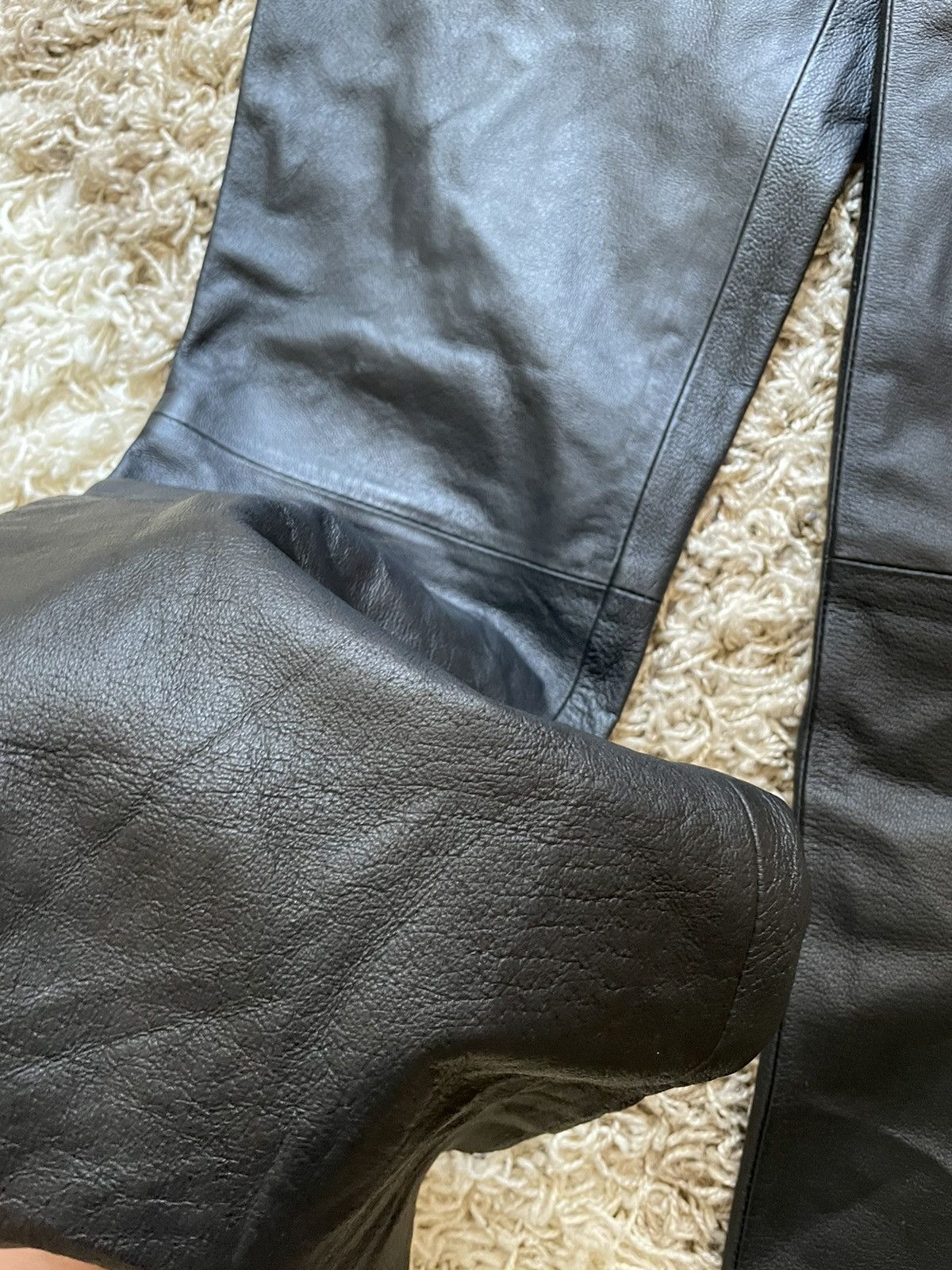 Vintage Vintage avant garde leather pants Size US 32 / EU 48 - 8 Thumbnail