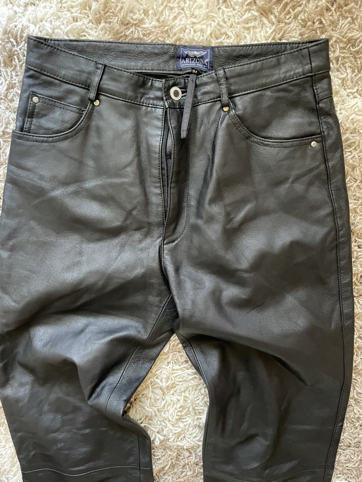 Vintage Vintage avant garde leather pants Size US 32 / EU 48 - 4 Thumbnail
