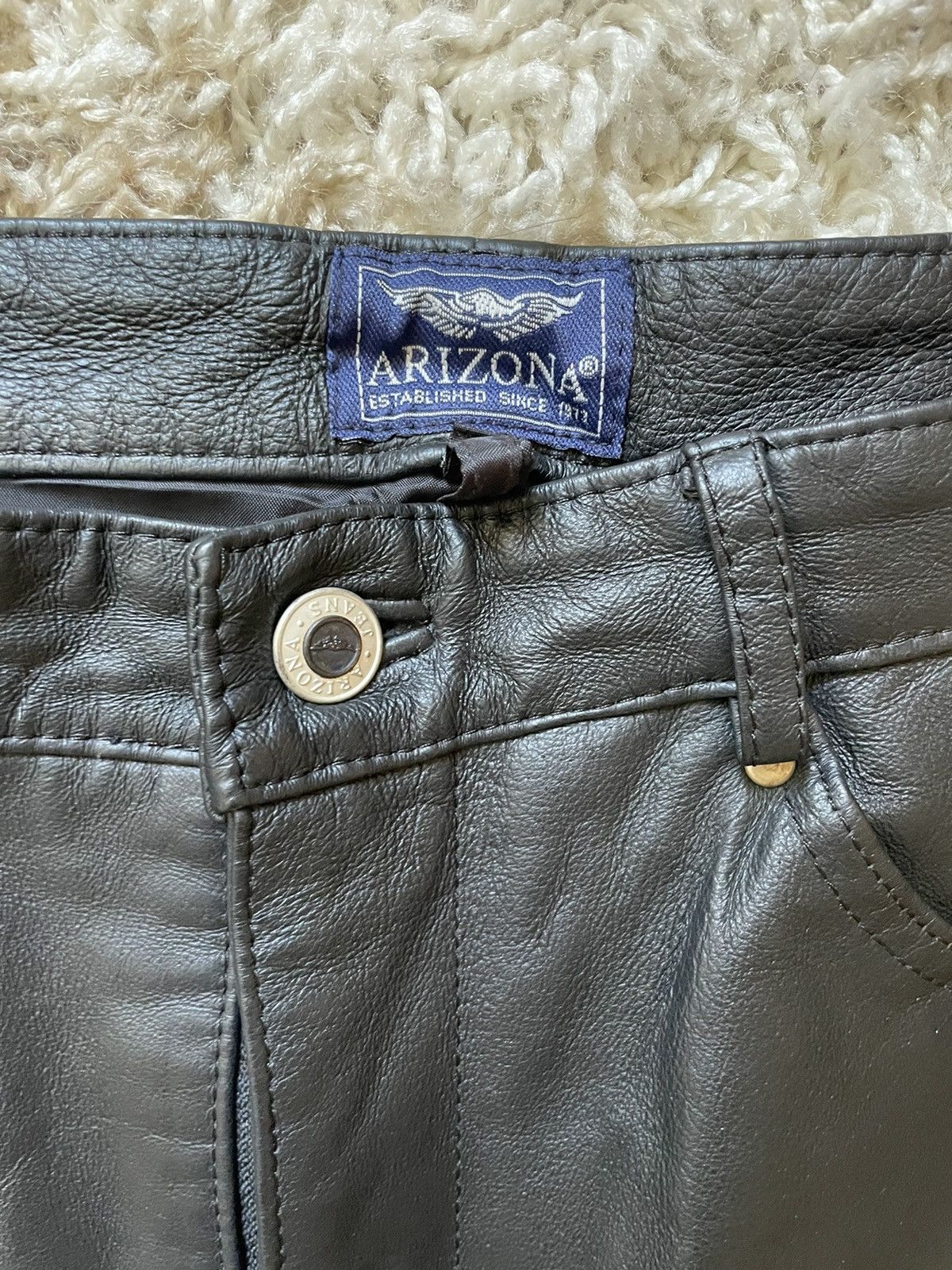 Vintage Vintage avant garde leather pants Size US 32 / EU 48 - 6 Thumbnail