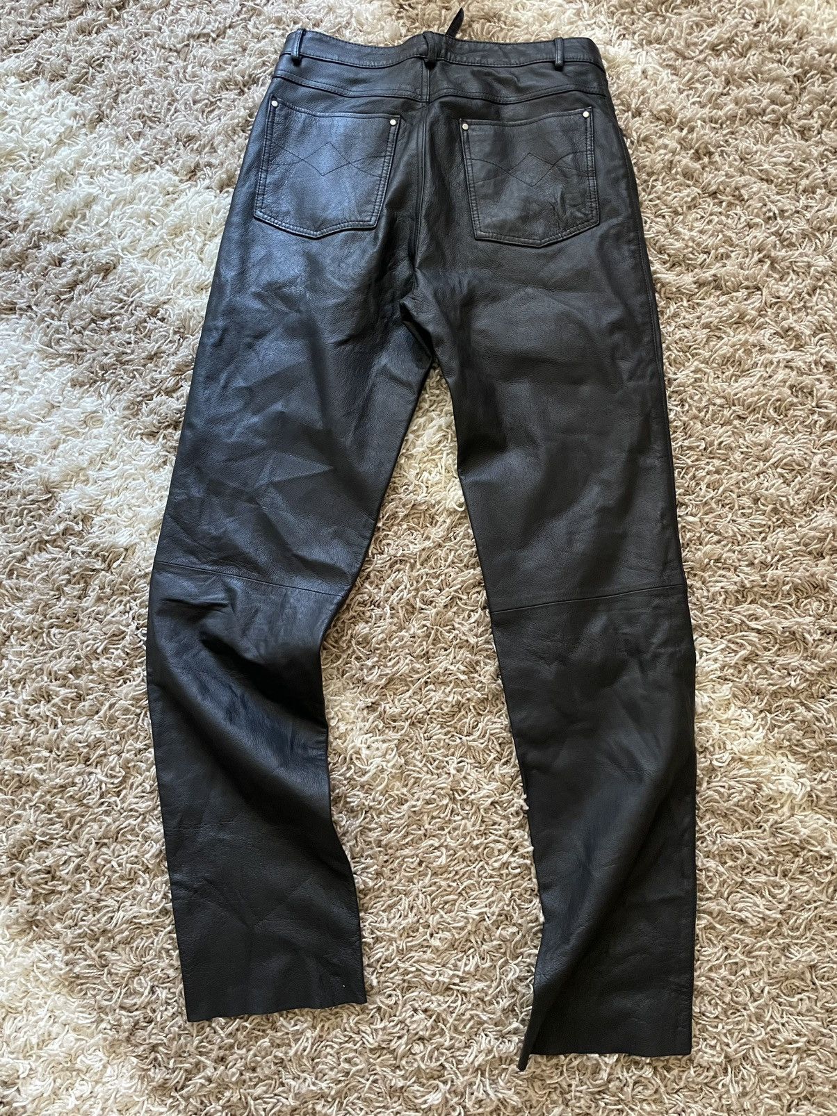 Vintage Vintage avant garde leather pants Size US 32 / EU 48 - 1 Thumbnail