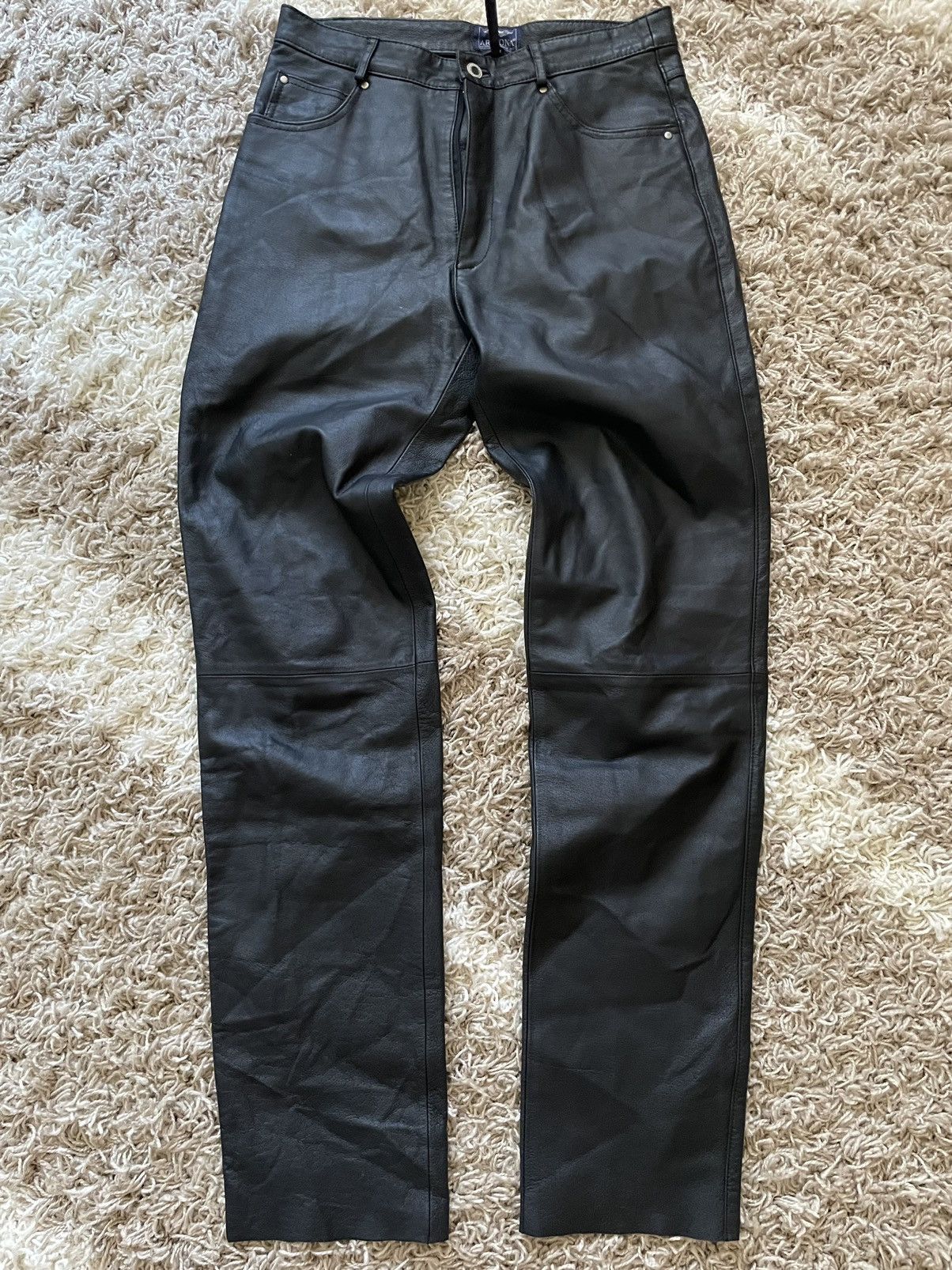 Vintage Vintage avant garde leather pants Size US 32 / EU 48 - 3 Thumbnail
