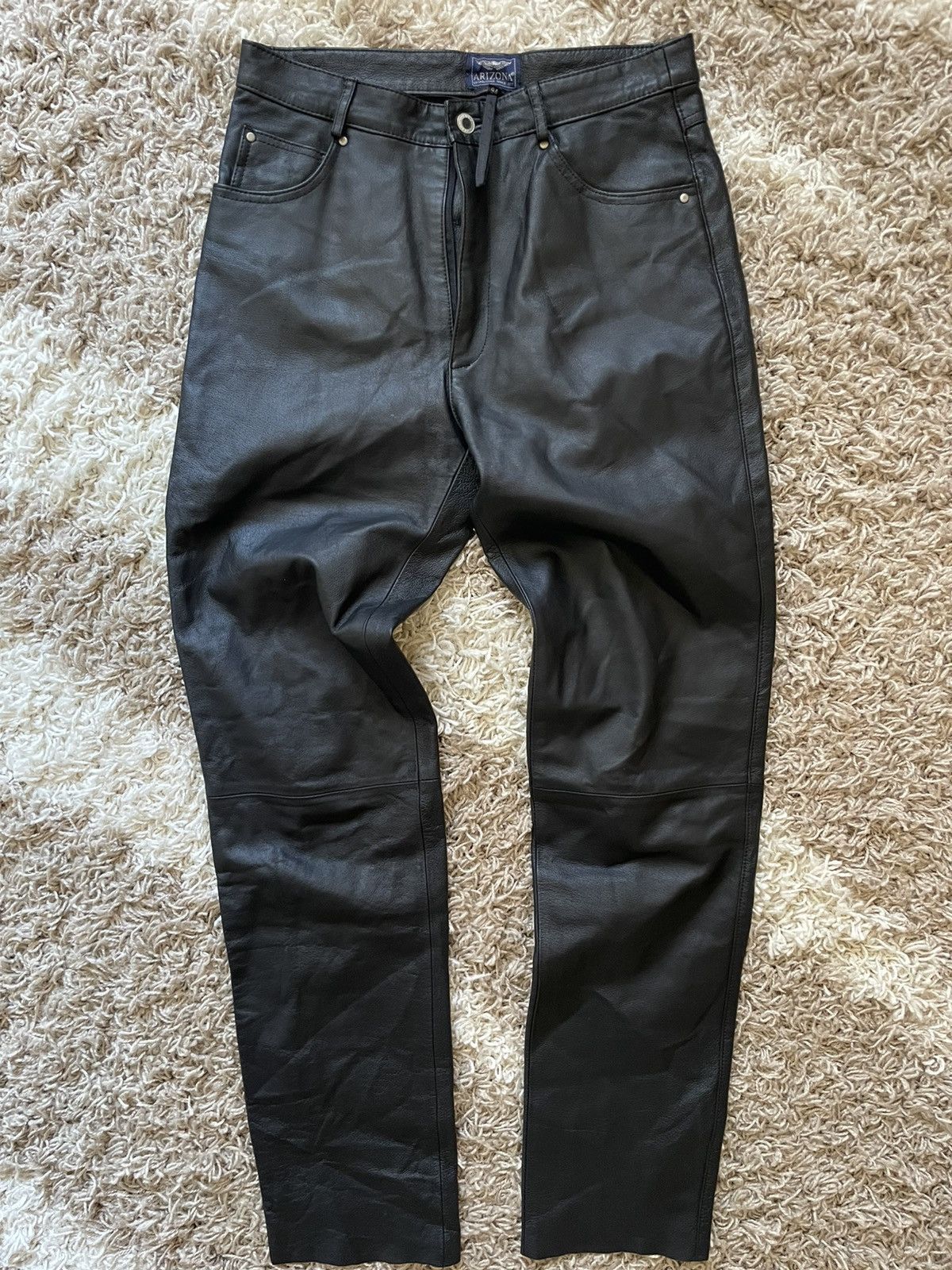 Vintage Vintage avant garde leather pants Size US 32 / EU 48 - 5 Thumbnail