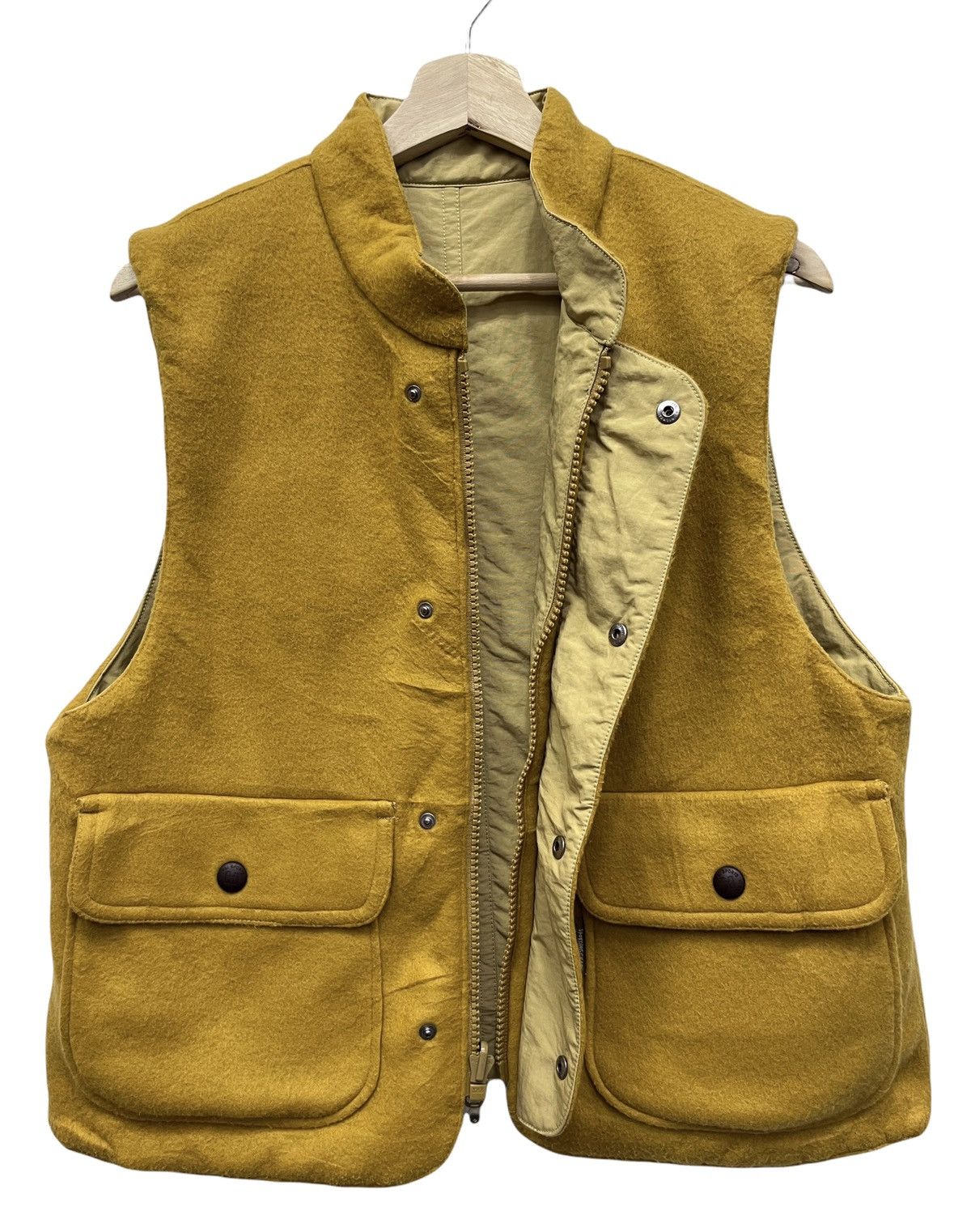 Hai Sporting Gear × Issey Miyake × Vintage 🔥ISSEY MIYAKE HAI SPORTING GEAR Reversible Poly-Wool Vest Size M / US 6-8 / IT 42-44 - 7 Thumbnail