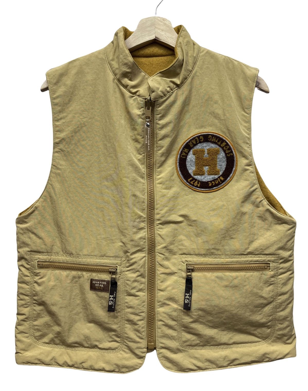 Hai Sporting Gear × Issey Miyake × Vintage 🔥ISSEY MIYAKE HAI SPORTING GEAR Reversible Poly-Wool Vest Size M / US 6-8 / IT 42-44 - 4 Thumbnail