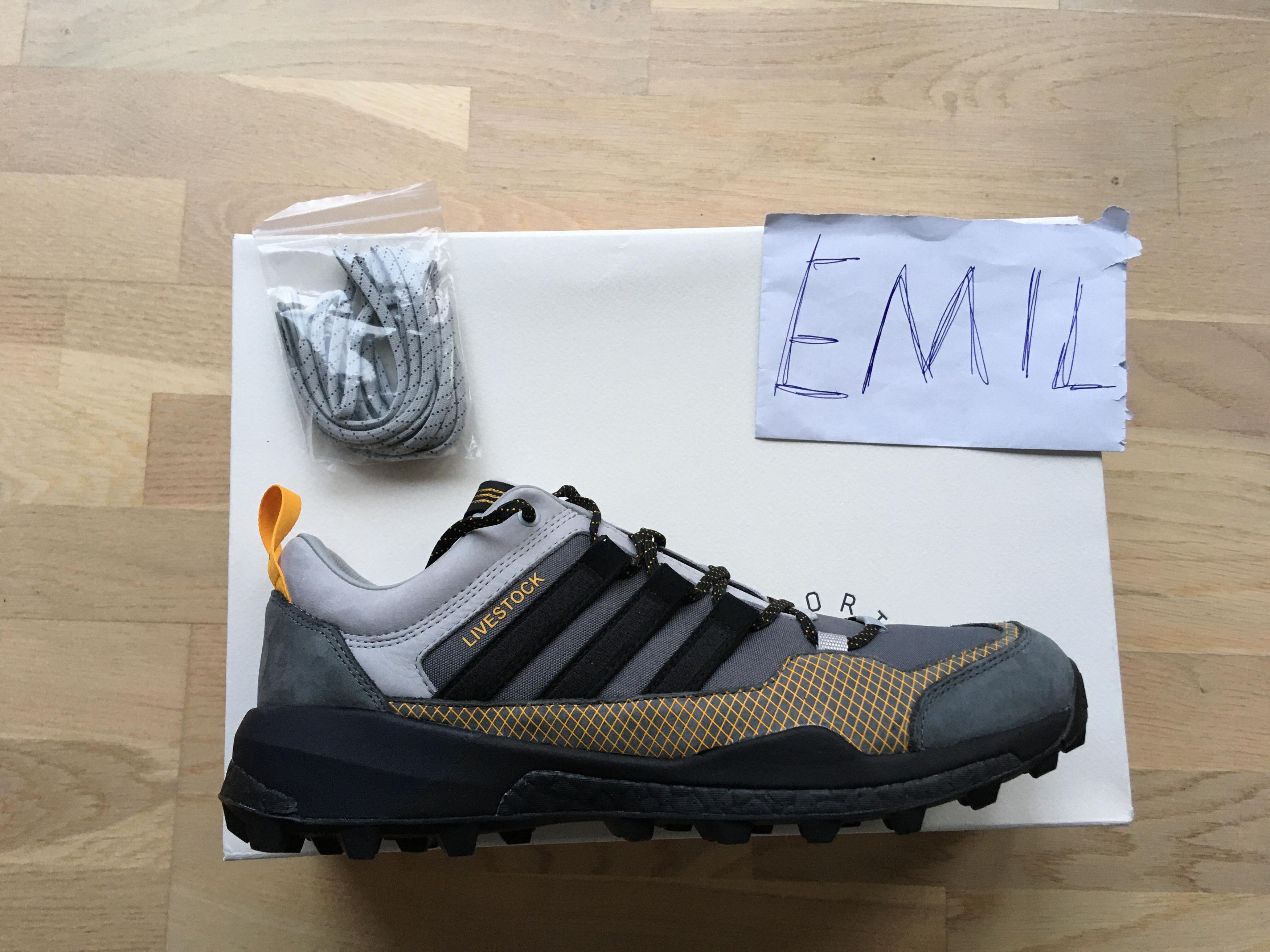 image of Adidas Terrex Skychaser Livestock Shoes in Stone, Men's (Size 11.5)