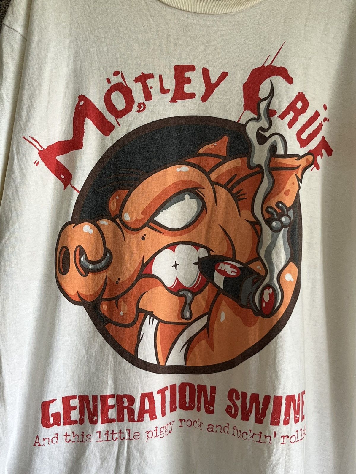 Band Tees × Vintage Motley crue ft86 Size US L / EU 52-54 / 3 - 2 Thumbnail