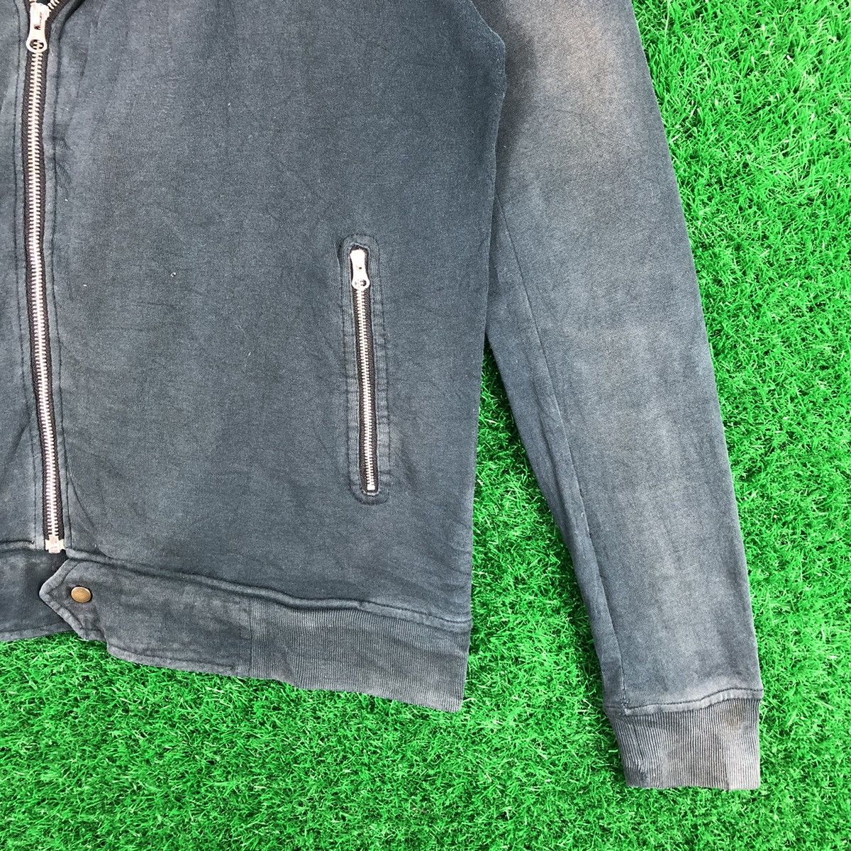 Japanese Brand Vintage Double Collar Cotton Jacket Zipper by Graniph Size US S / EU 44-46 / 1 - 3 Thumbnail