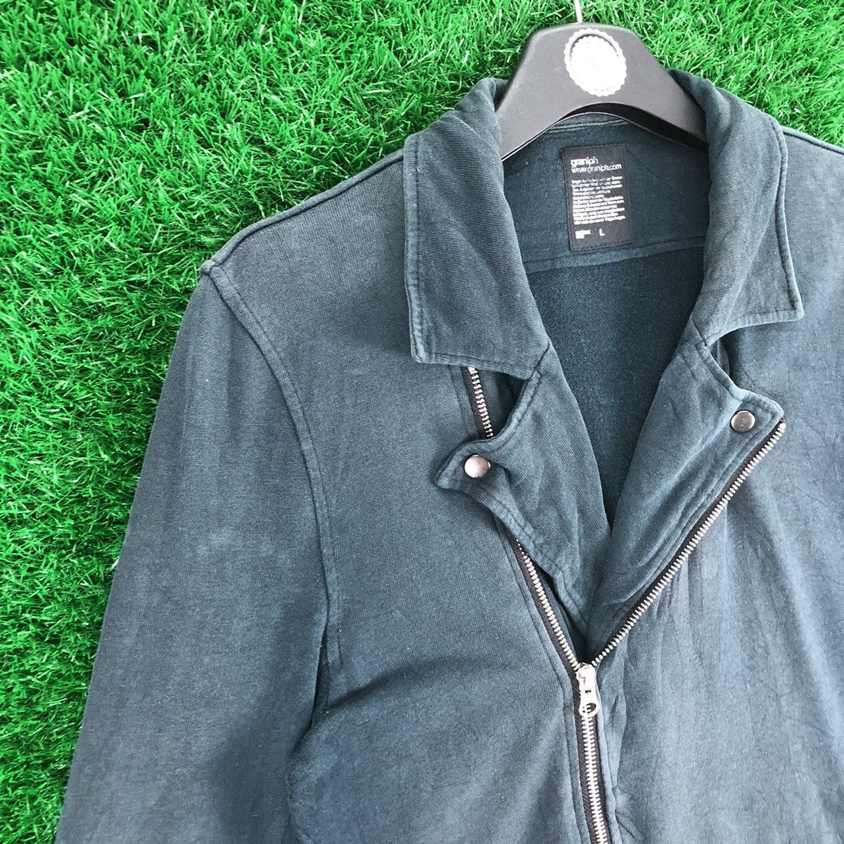 Japanese Brand Vintage Double Collar Cotton Jacket Zipper by Graniph Size US S / EU 44-46 / 1 - 2 Thumbnail