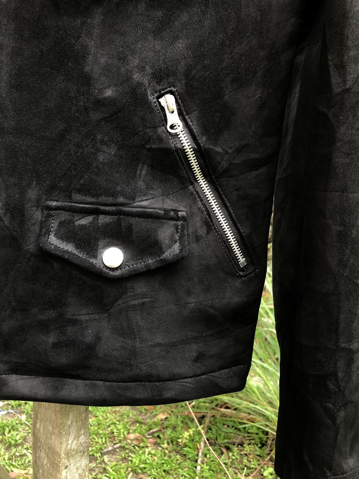 Japanese Brand Vintage Moleskin Double Collar Jacket Punk Style Size US XS / EU 42 / 0 - 8 Thumbnail