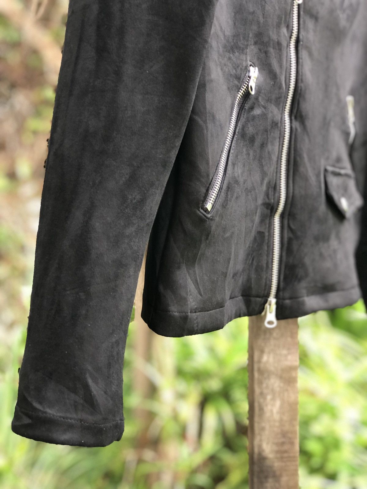 Japanese Brand Vintage Moleskin Double Collar Jacket Punk Style Size US XS / EU 42 / 0 - 3 Thumbnail