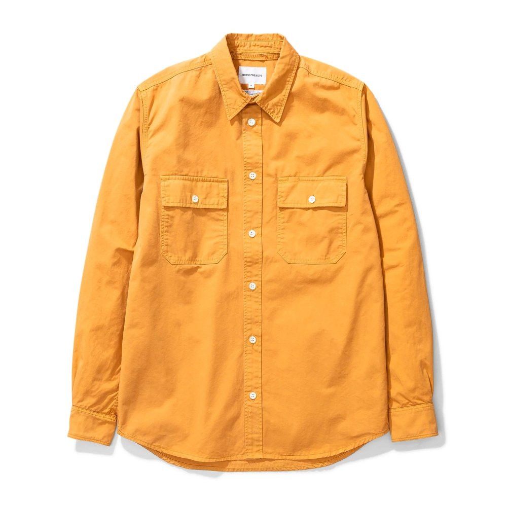 image of Norse Projects Villads Light Twill in Montepellier Yellow, Men's (Size Large)