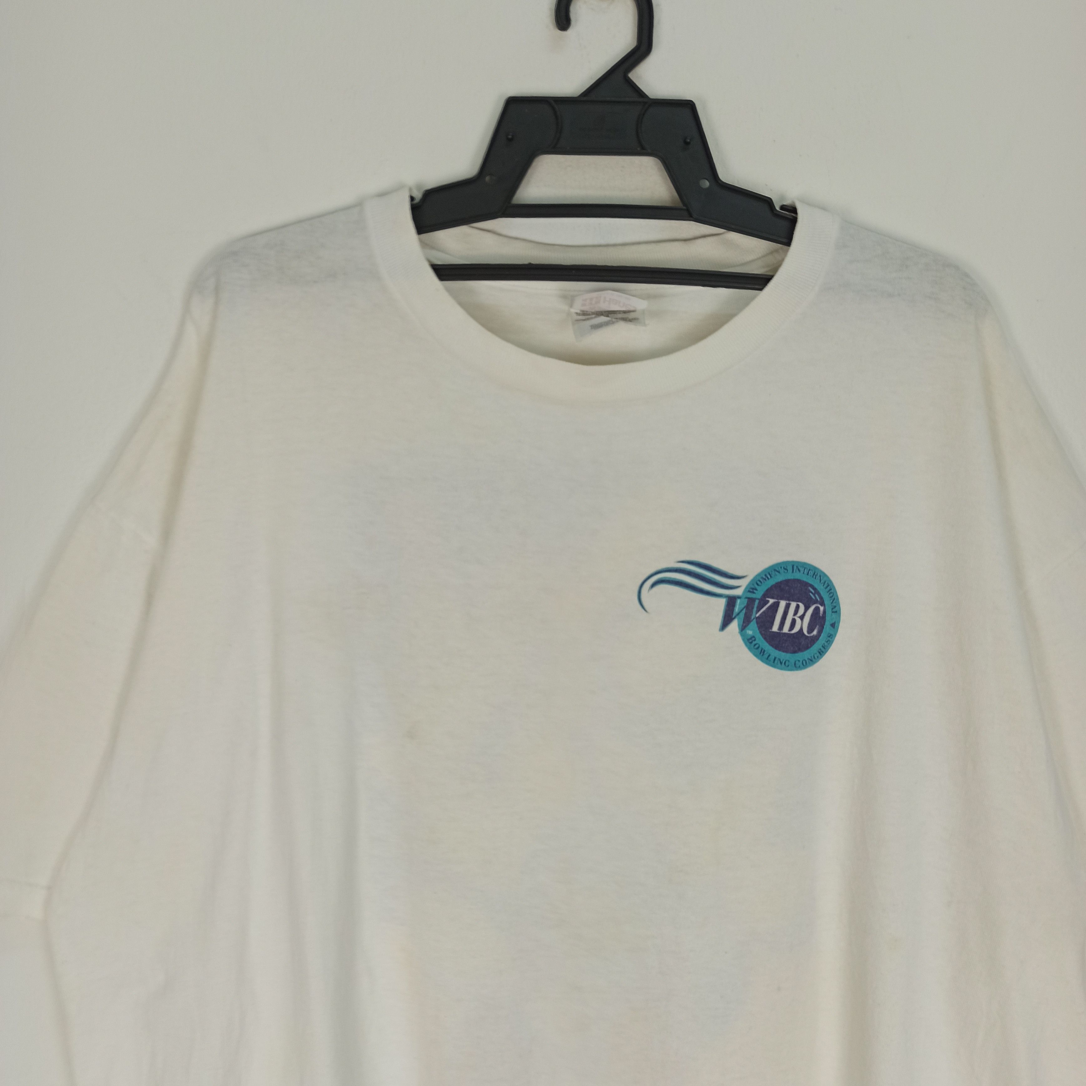 Hanes Vintage Strike Ten Bowling "WIBC" Tshirt Size US XL / EU 56 / 4 - 7 Thumbnail