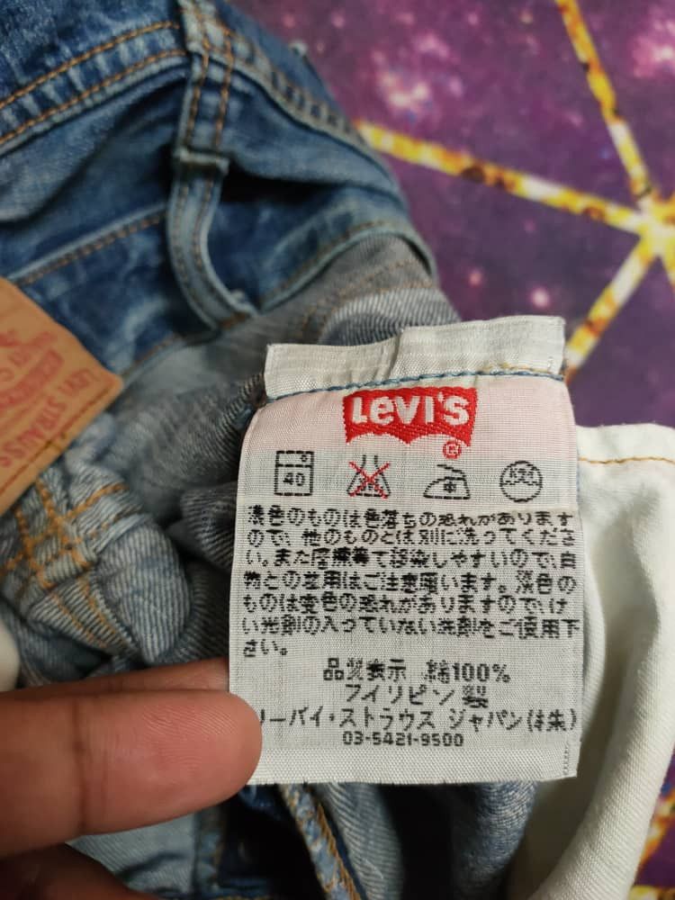 Levi's Vintage Clothing ❎ 90's Vintage Levi's 501 Distressed Denim Size US 28 / EU 44 - 9 Thumbnail