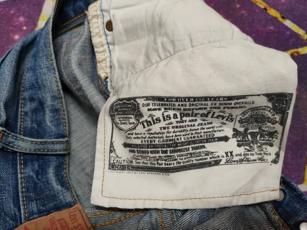 Levi's Vintage Clothing ❎ 90's Vintage Levi's 501 Distressed Denim Size US 28 / EU 44 - 7 Thumbnail