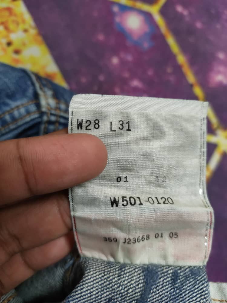 Levi's Vintage Clothing ❎ 90's Vintage Levi's 501 Distressed Denim Size US 28 / EU 44 - 10 Thumbnail