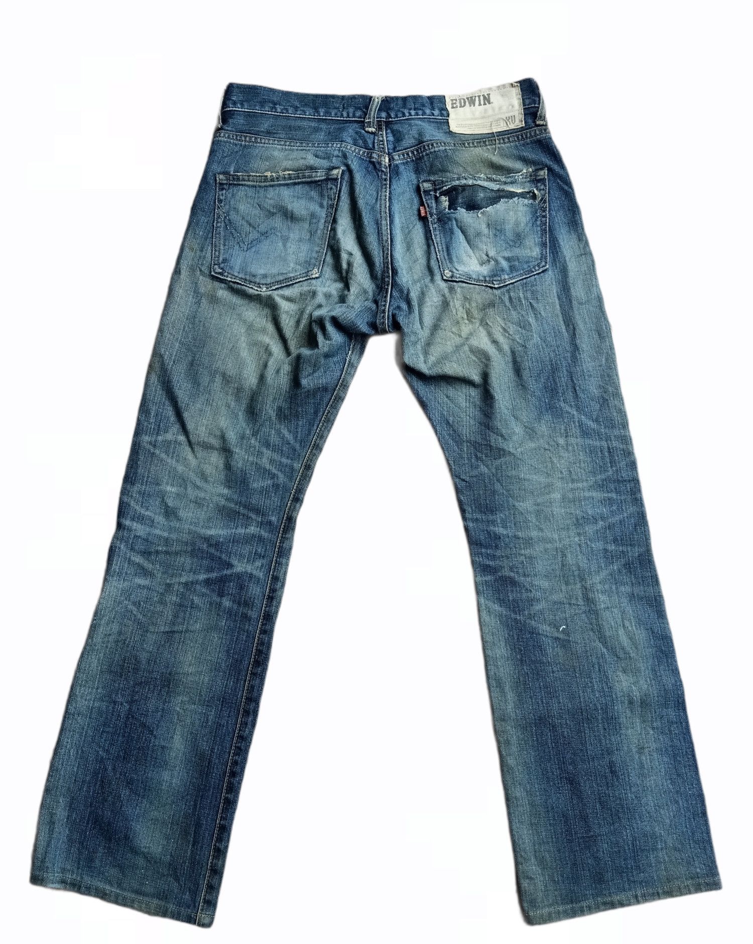 Edwin × Vintage Distress Edwin Jeans Made in Japan Size US 33 - 4 Thumbnail