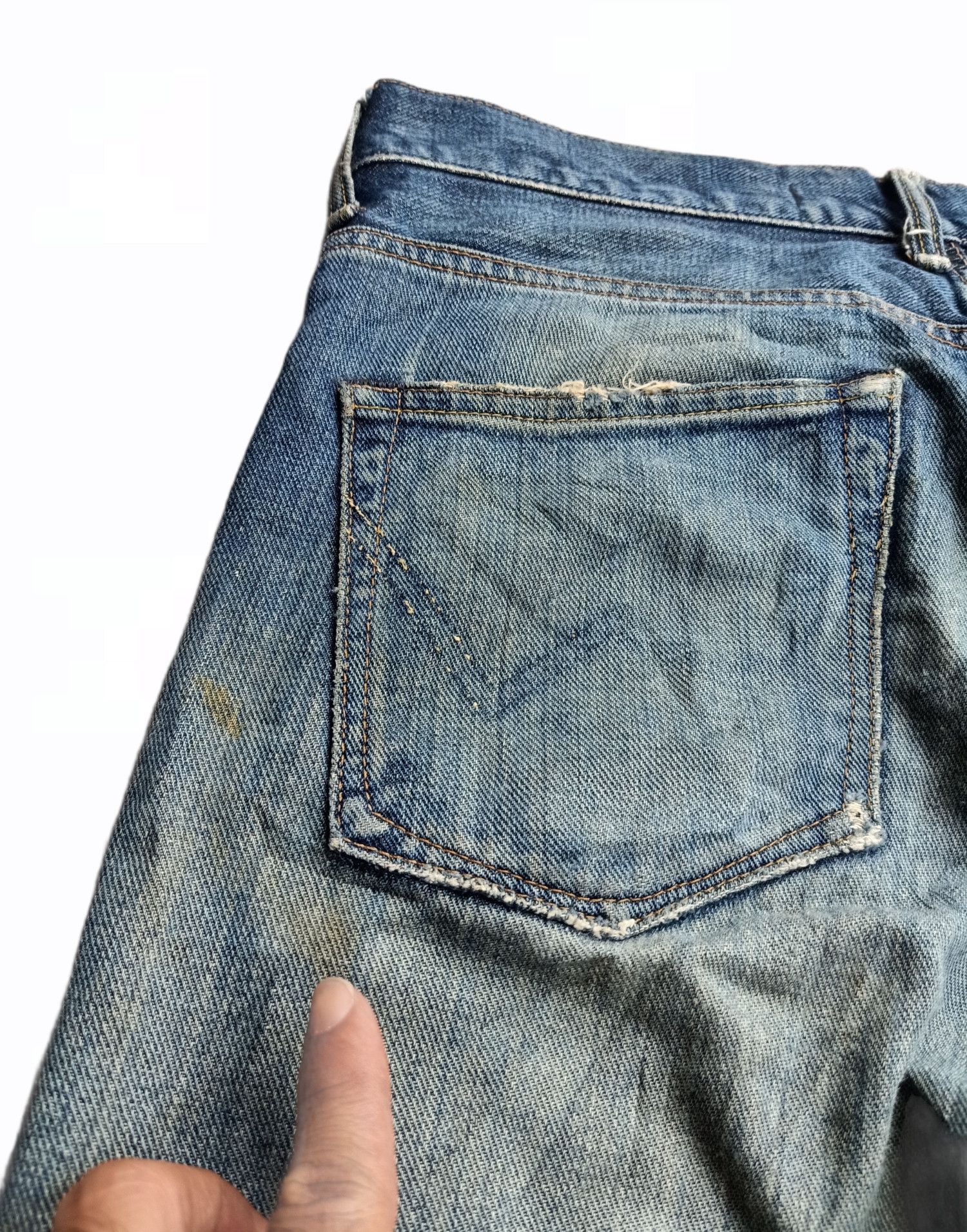 Edwin × Vintage Distress Edwin Jeans Made in Japan Size US 33 - 6 Thumbnail