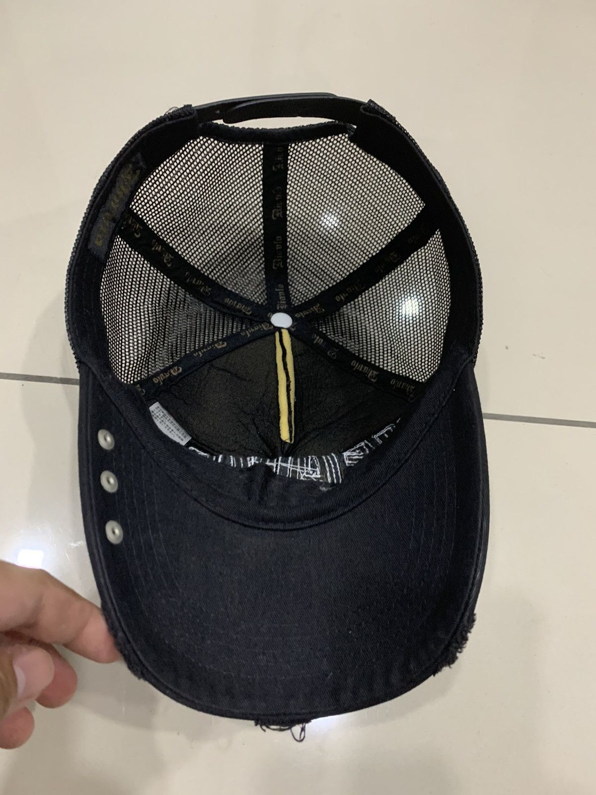Japanese Brand DIAVLO HEAVEN DISTRESSED LOOKED CAP Size ONE SIZE - 8 Thumbnail
