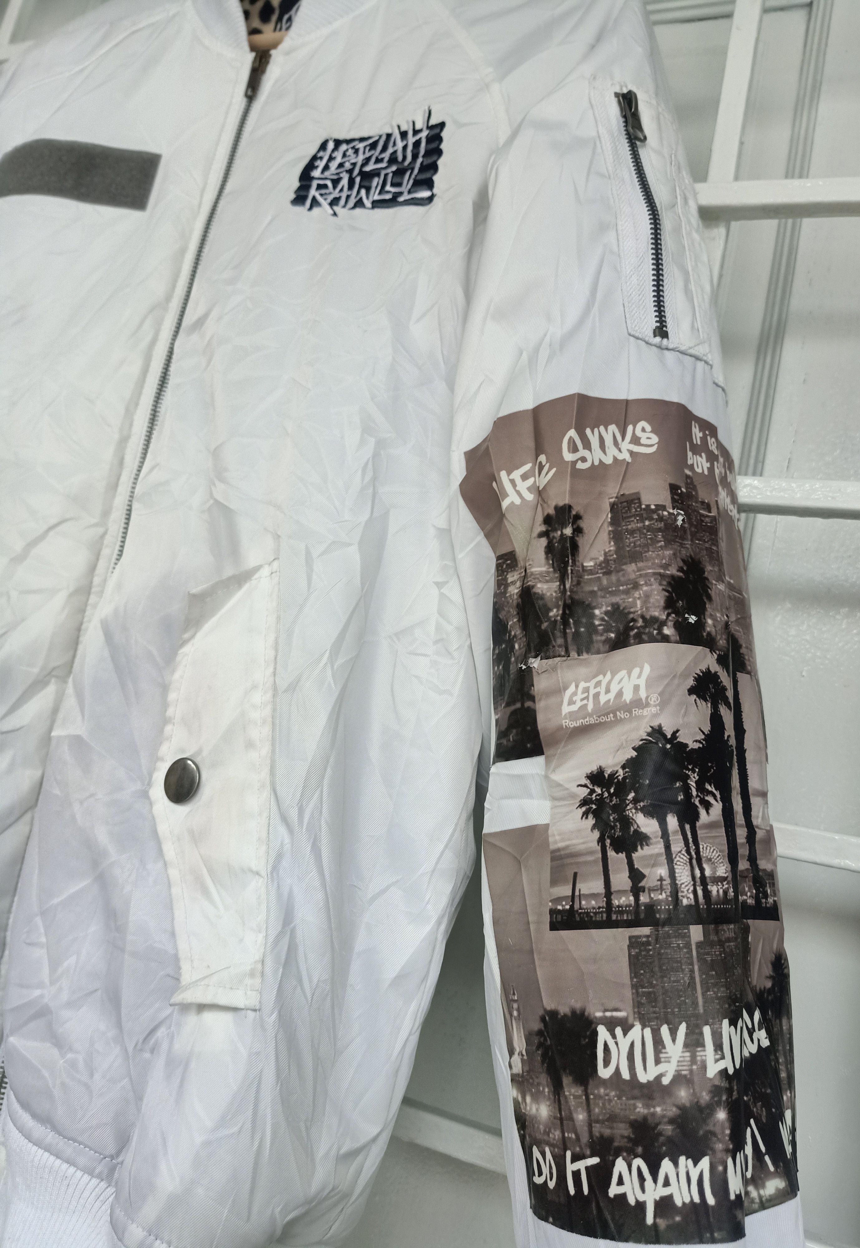 Japanese Brand × Vintage Leflah Bomber Style Jacket Size US M / EU 48-50 / 2 - 4 Thumbnail