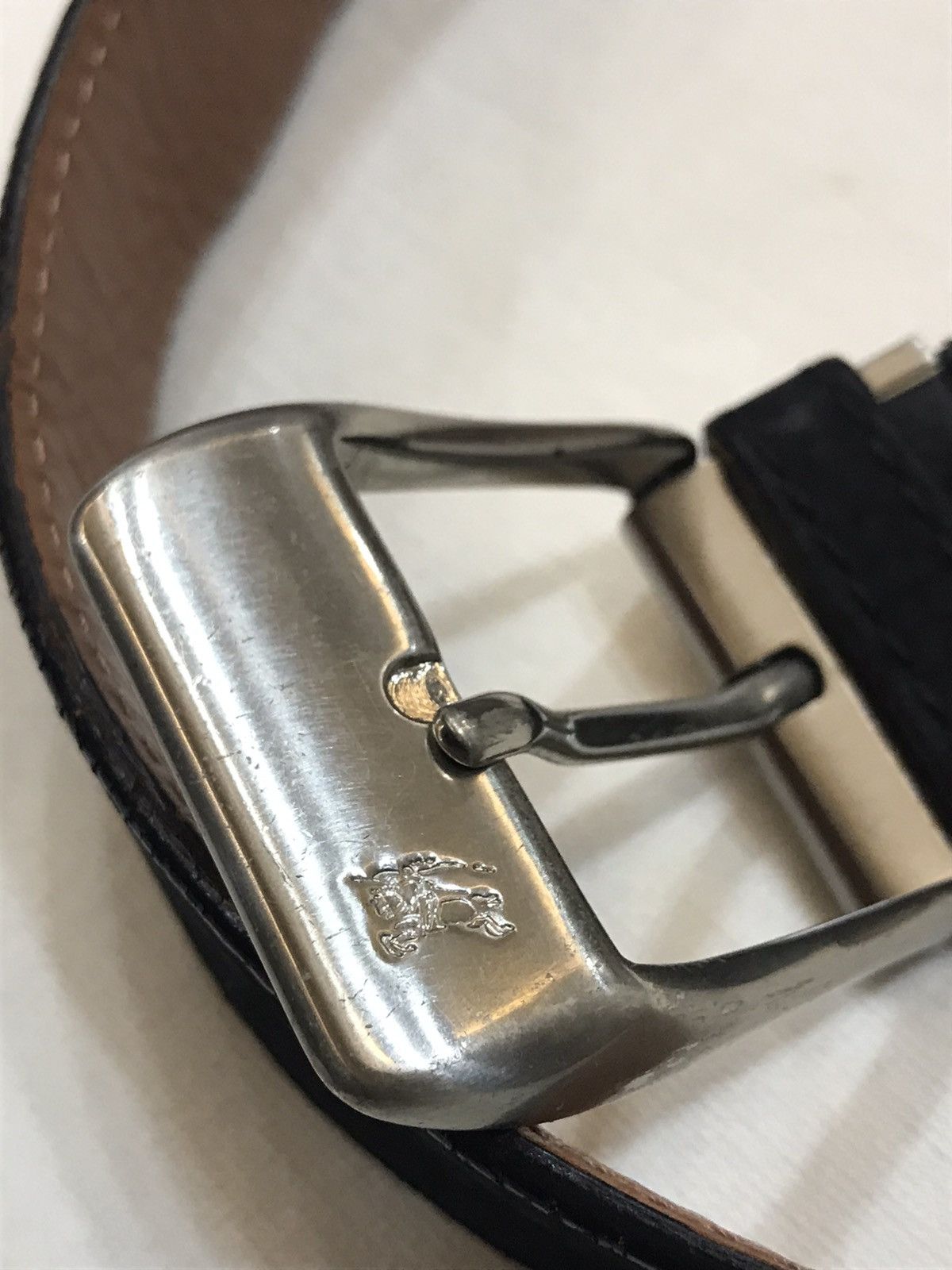 Burberry BURBERRY LONDON SUEDE LEATHER BELT Size 32 - 3 Thumbnail