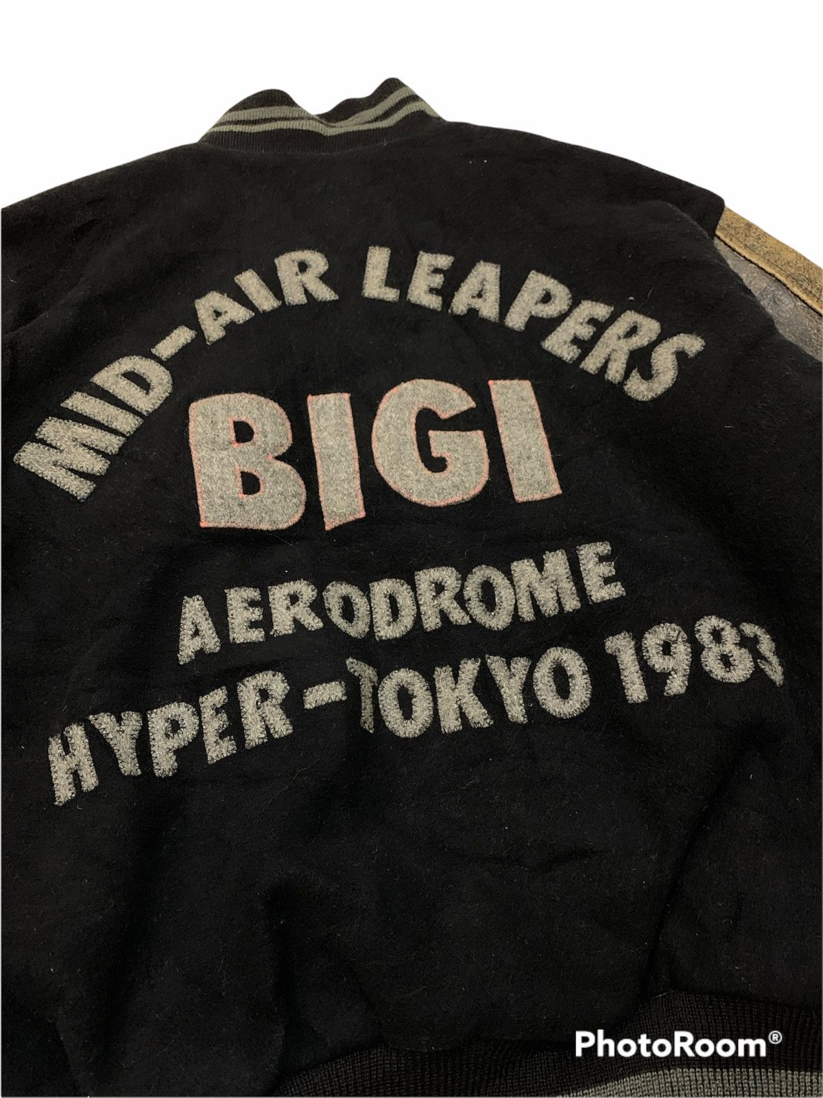 1983 BIGI WOOL LEATHER VARSITY JACKET JAPAN