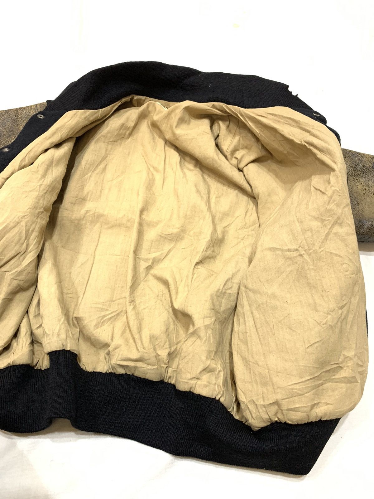 1983 BIGI WOOL LEATHER VARSITY JACKET JAPAN