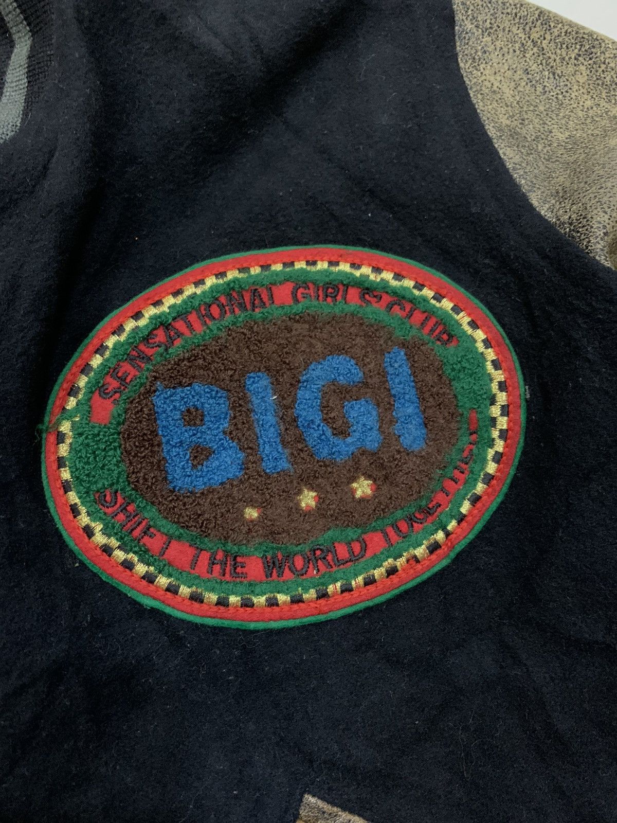 1983 BIGI WOOL LEATHER VARSITY JACKET JAPAN