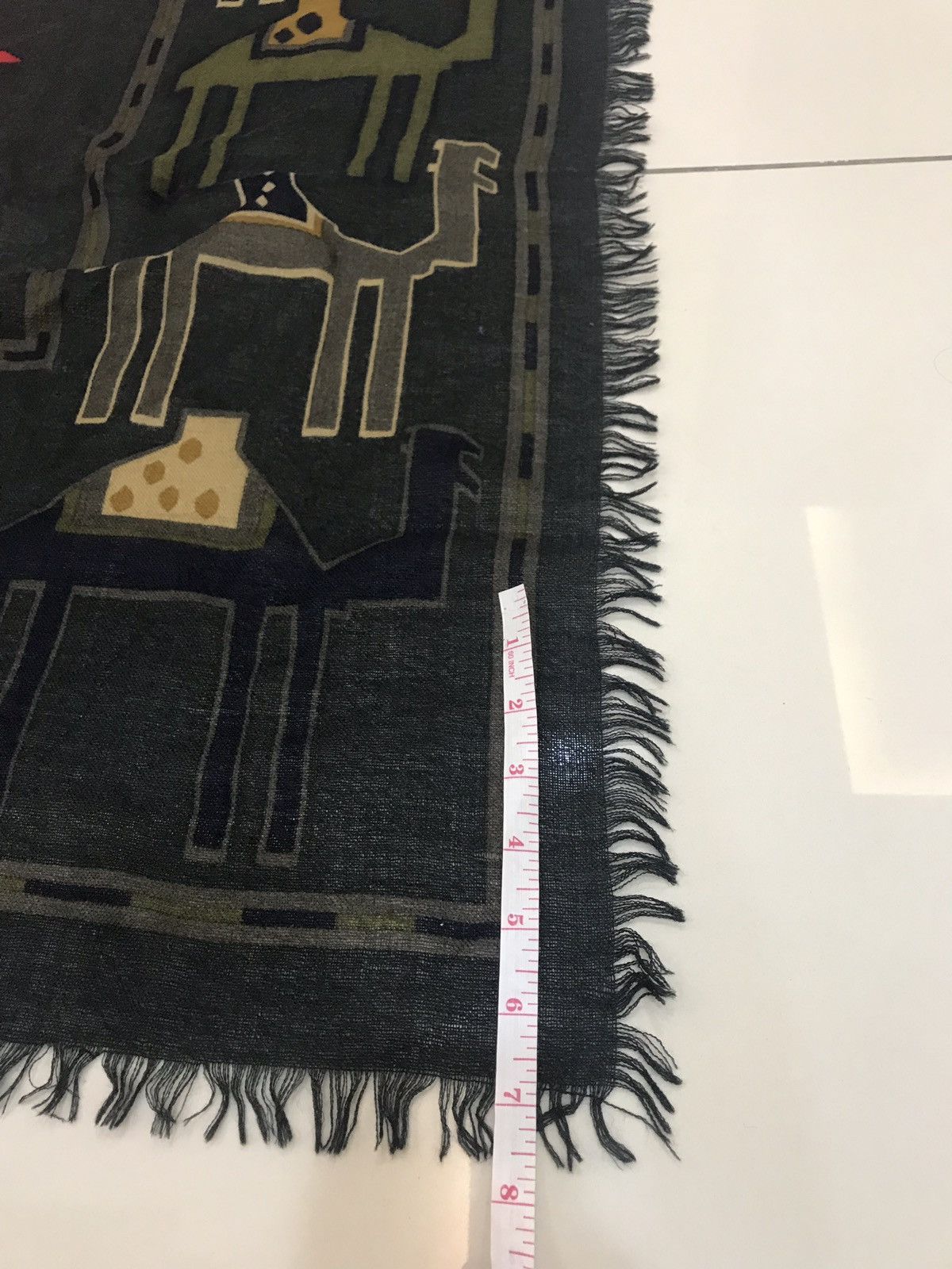 Charles Jourdan Charles Jourdan Paris aztec Print Huge Scarf / Shawl/ Weap Size ONE SIZE - 10 Thumbnail