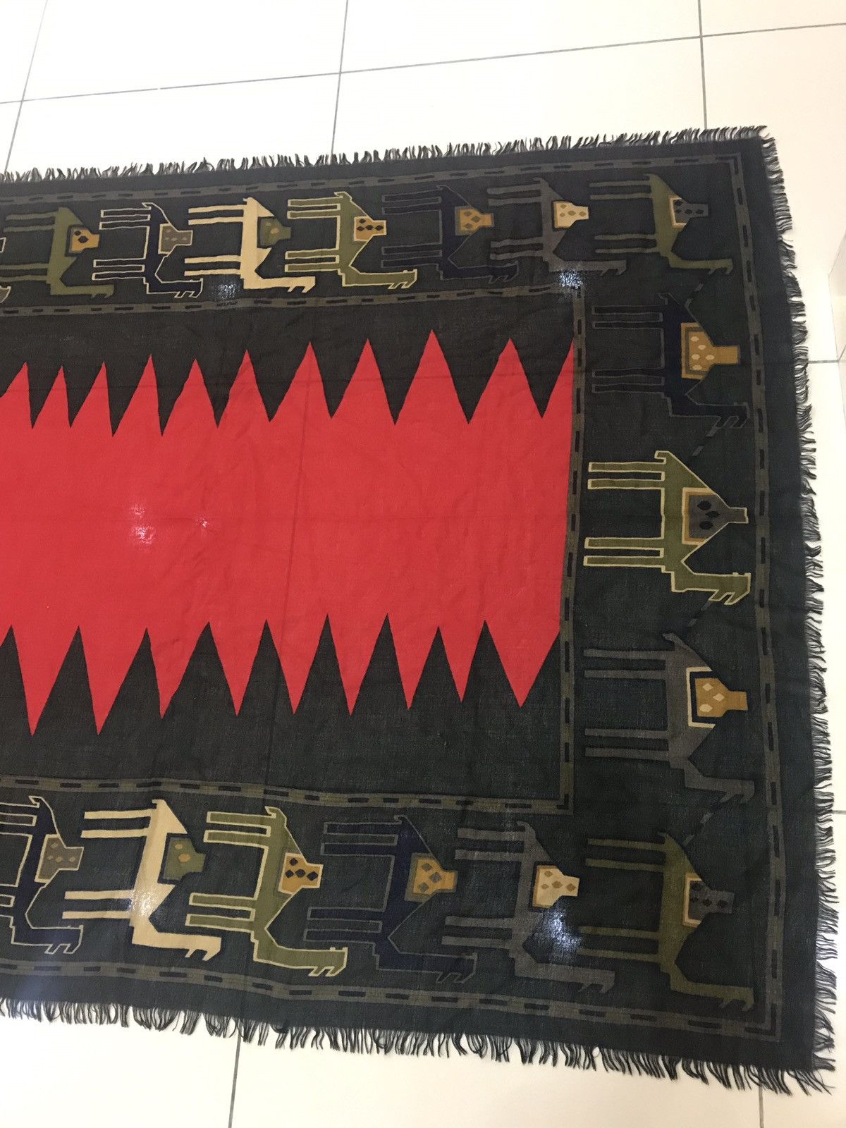 Charles Jourdan Charles Jourdan Paris aztec Print Huge Scarf / Shawl/ Weap Size ONE SIZE - 5 Thumbnail