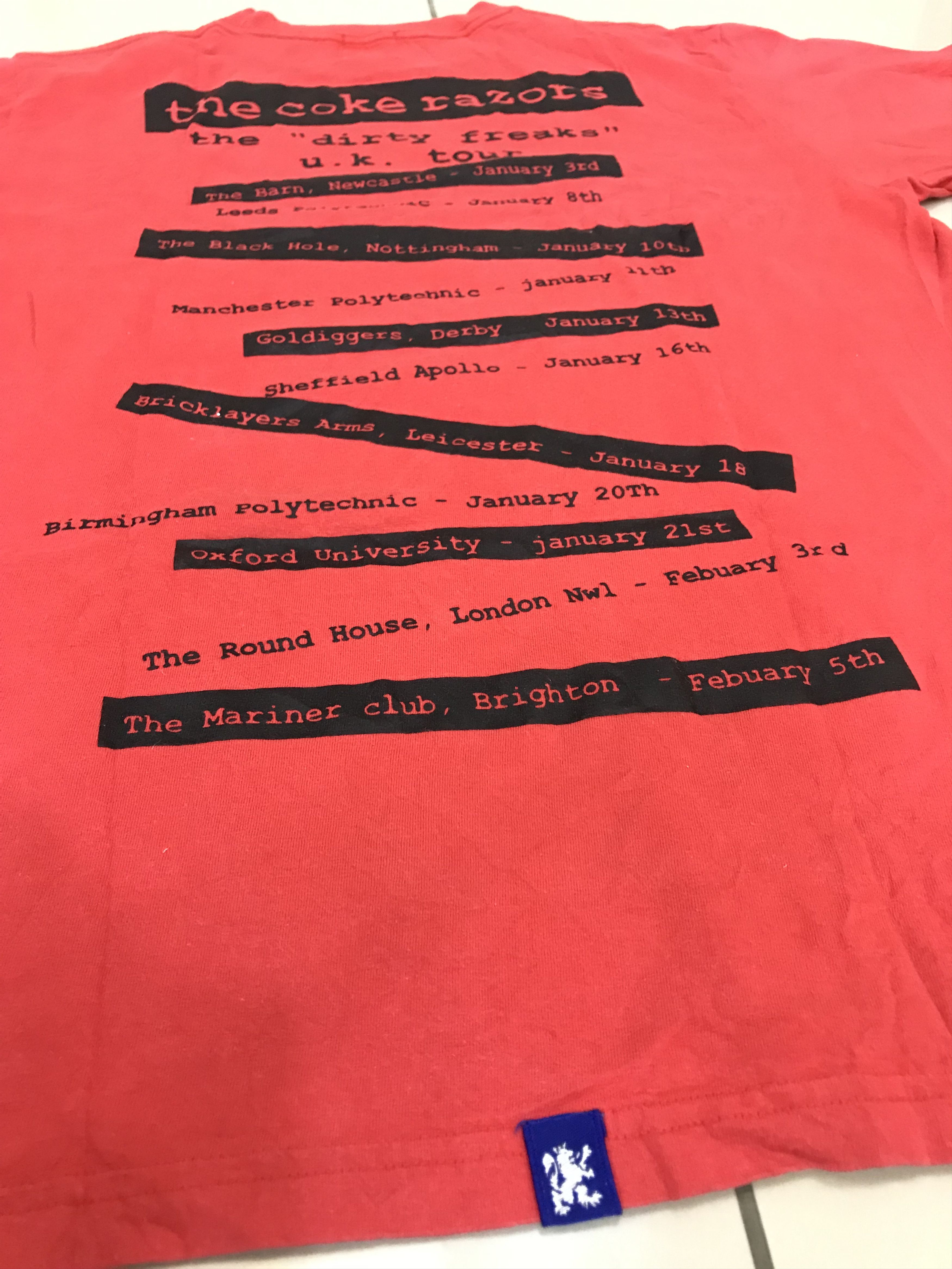 Band Tees × Paul Smith × R.Newbold THE COKE RAZOR DIRTY FREAKS UK TOUR Size US M / EU 48-50 / 2 - 5 Thumbnail