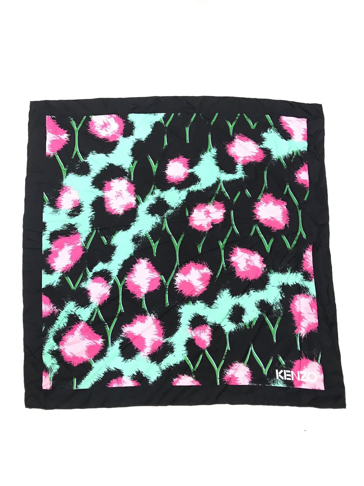H&M × Kenzo KENZO x H&M SILK SCARF 31”x31” NEAR MINT SCARF STOLE Size ONE SIZE - 1 Thumbnail
