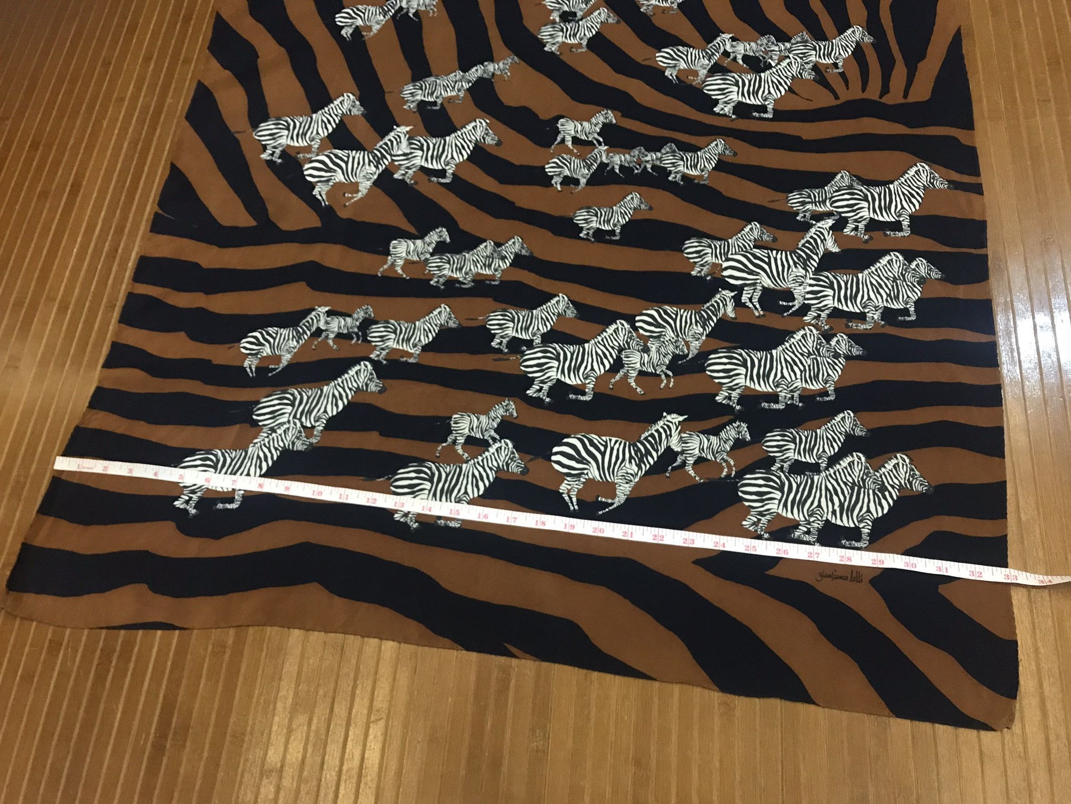 Other Gianfranco Lotti Zebra 100% Silk Made In Italy Size ONE SIZE - 4 Thumbnail