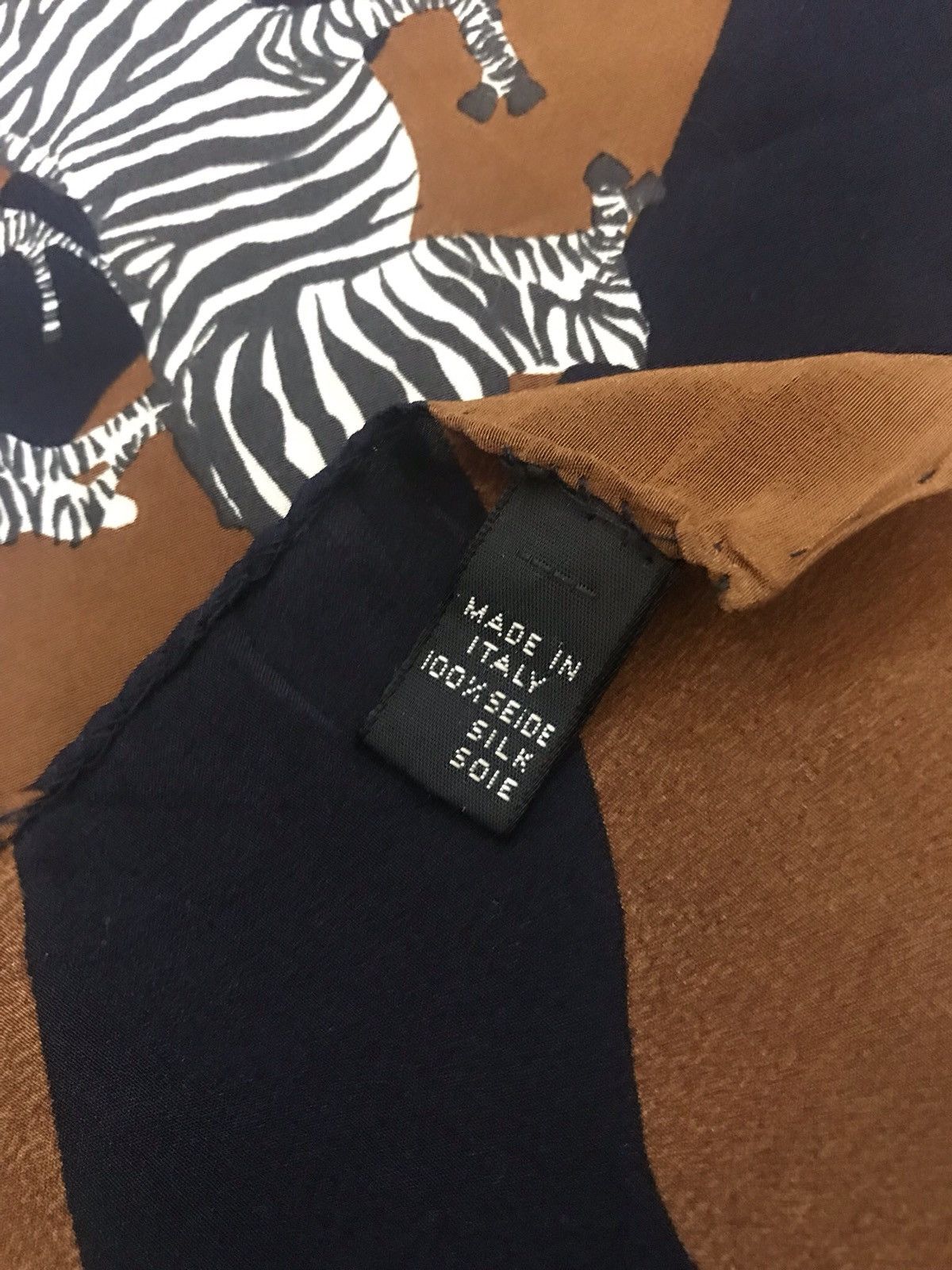 Other Gianfranco Lotti Zebra 100% Silk Made In Italy Size ONE SIZE - 7 Thumbnail